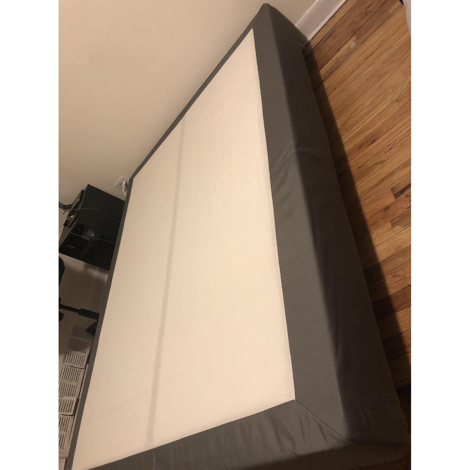 Ikea QueenSize Slatted Bed Base w/ Stainless Steel Legs AptDeco