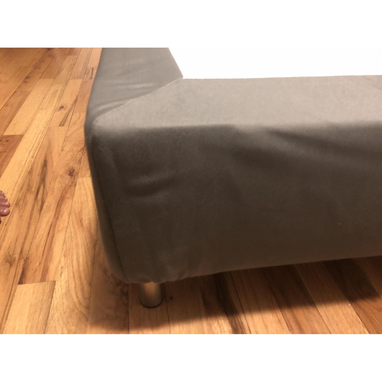 Ikea Queen-Size Slatted Bed Base w/ Stainless Steel Legs - image-3