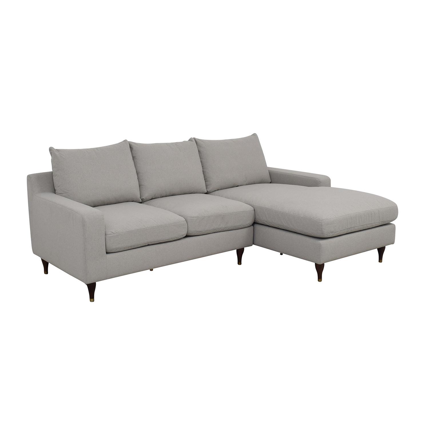 Interior Define Sloan Sectional Sofa w/ Right Chaise - image-1