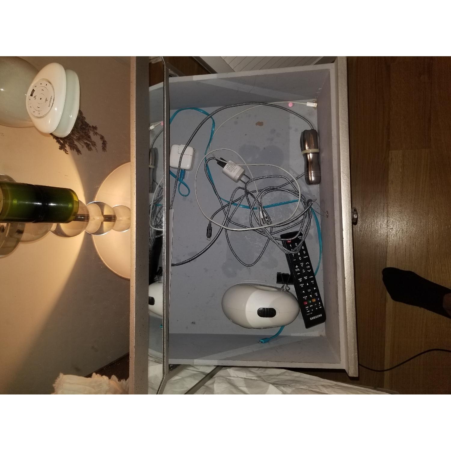 One Kings Lane Mirrored 3 Drawer Nightstands - image-3