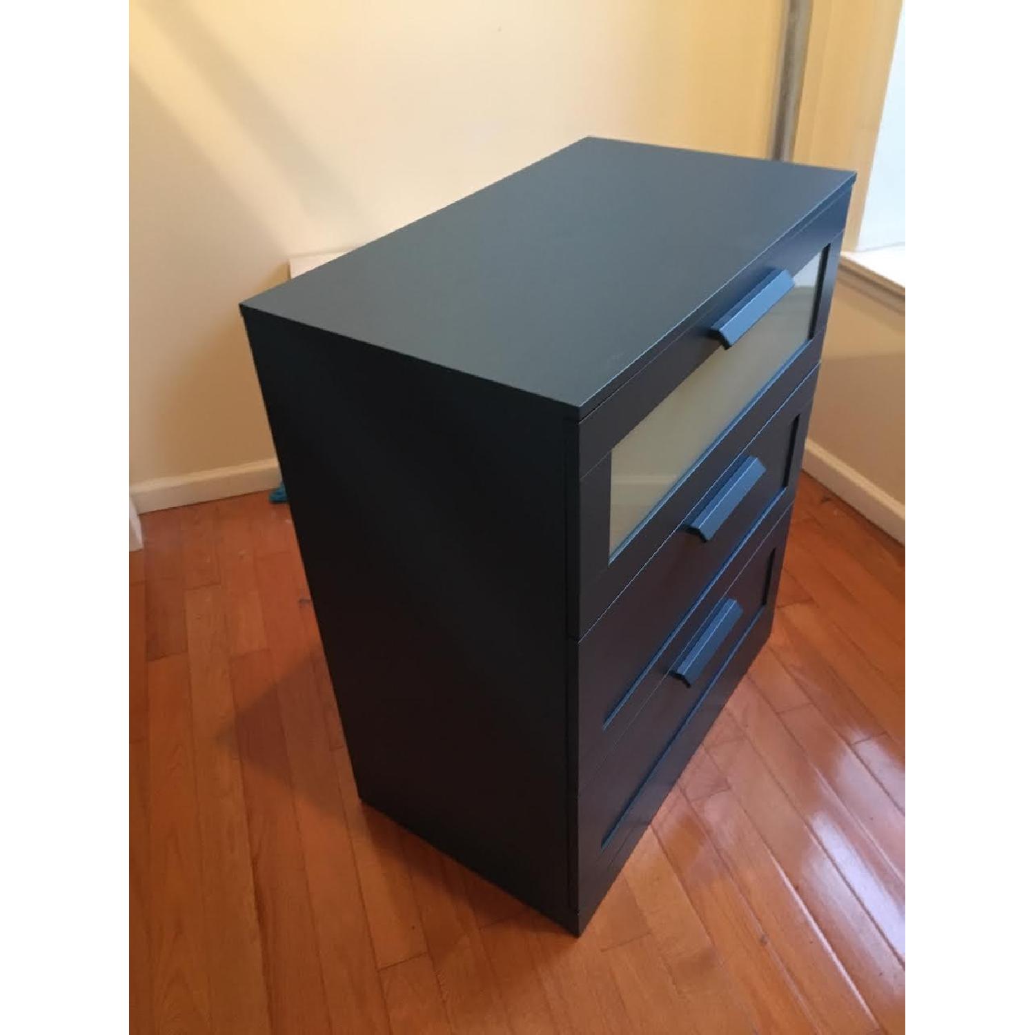 Ikea Brimnes Blue 3-Drawer Dresser