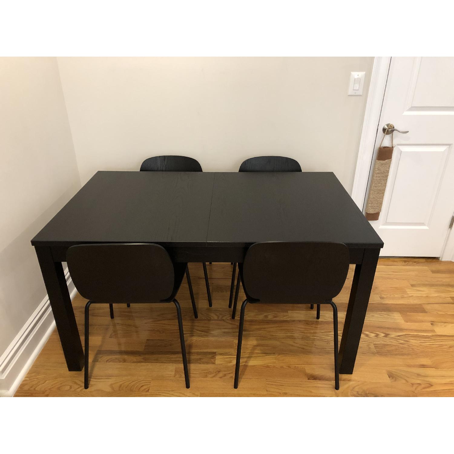Ikea Expandable Dining Table w/ 4 Chairs - image-1