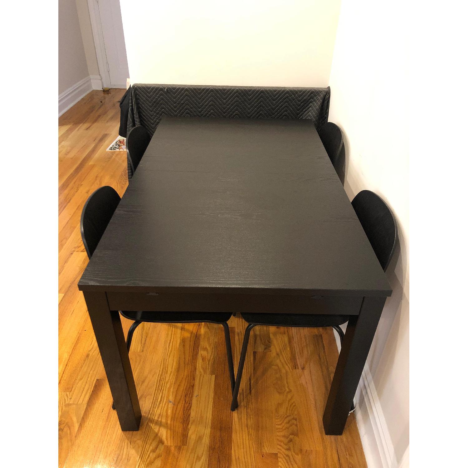 Ikea Expandable Dining Table w/ 4 Chairs - image-2