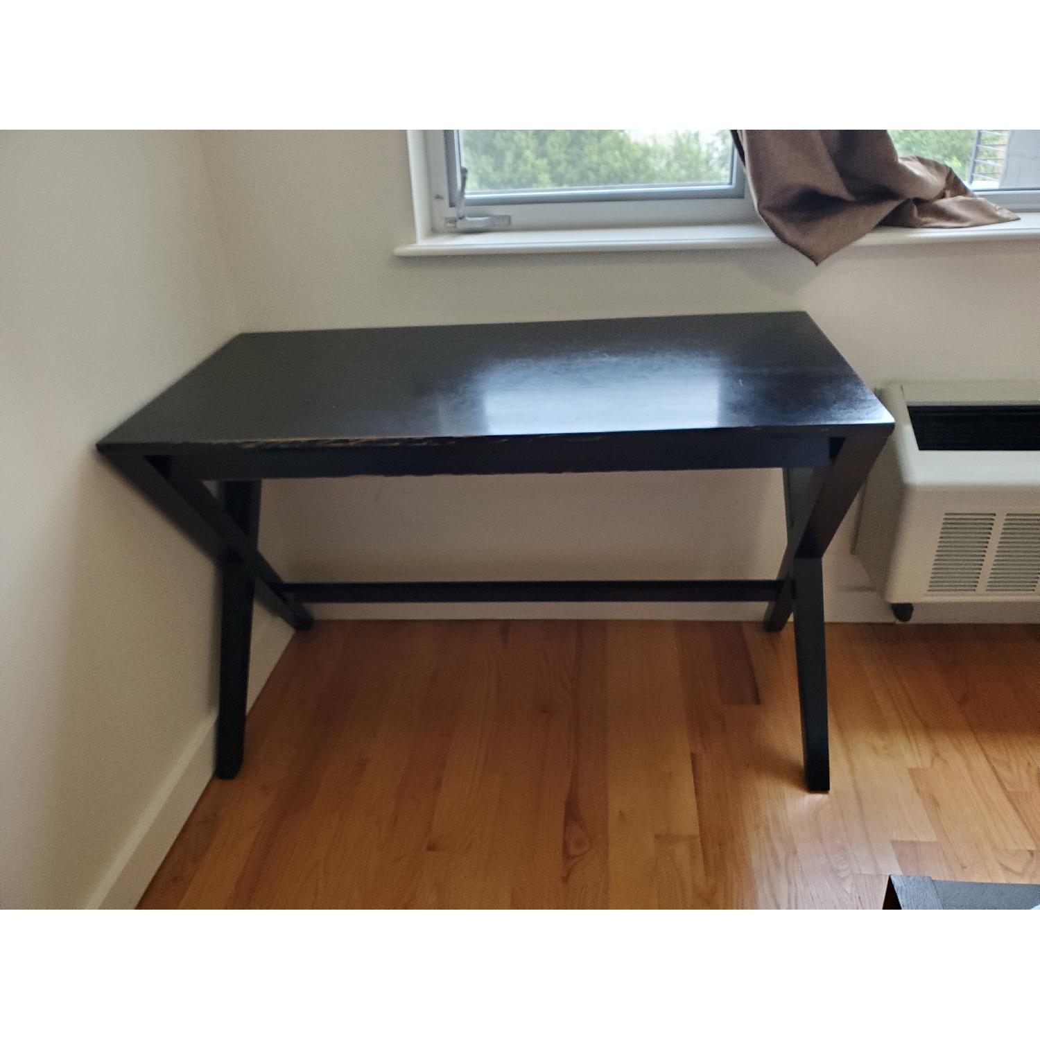 Crate & Barrel Spotlight Ebony Desk AptDeco