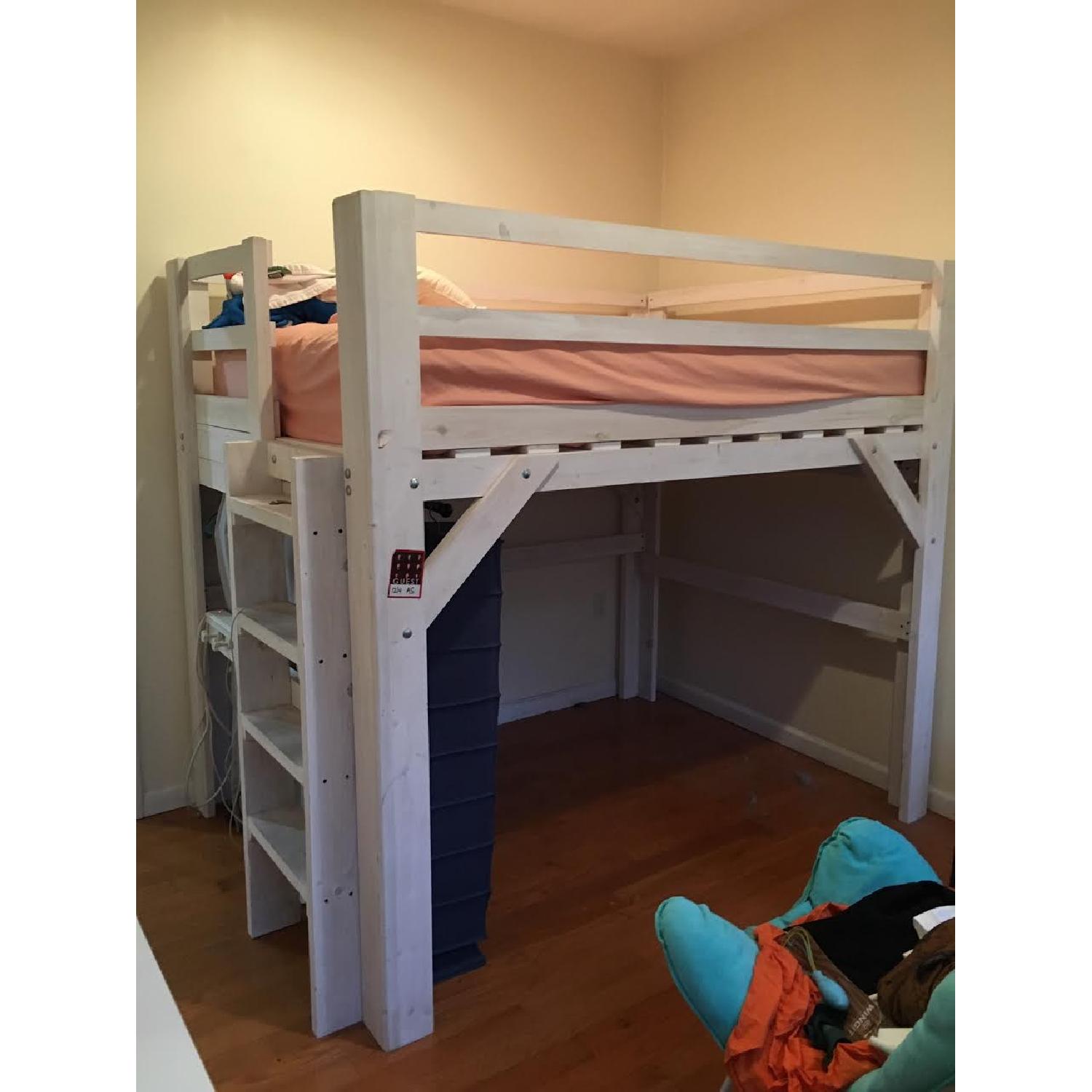 Chicago Loft Beds Custom White Loft Bed AptDeco