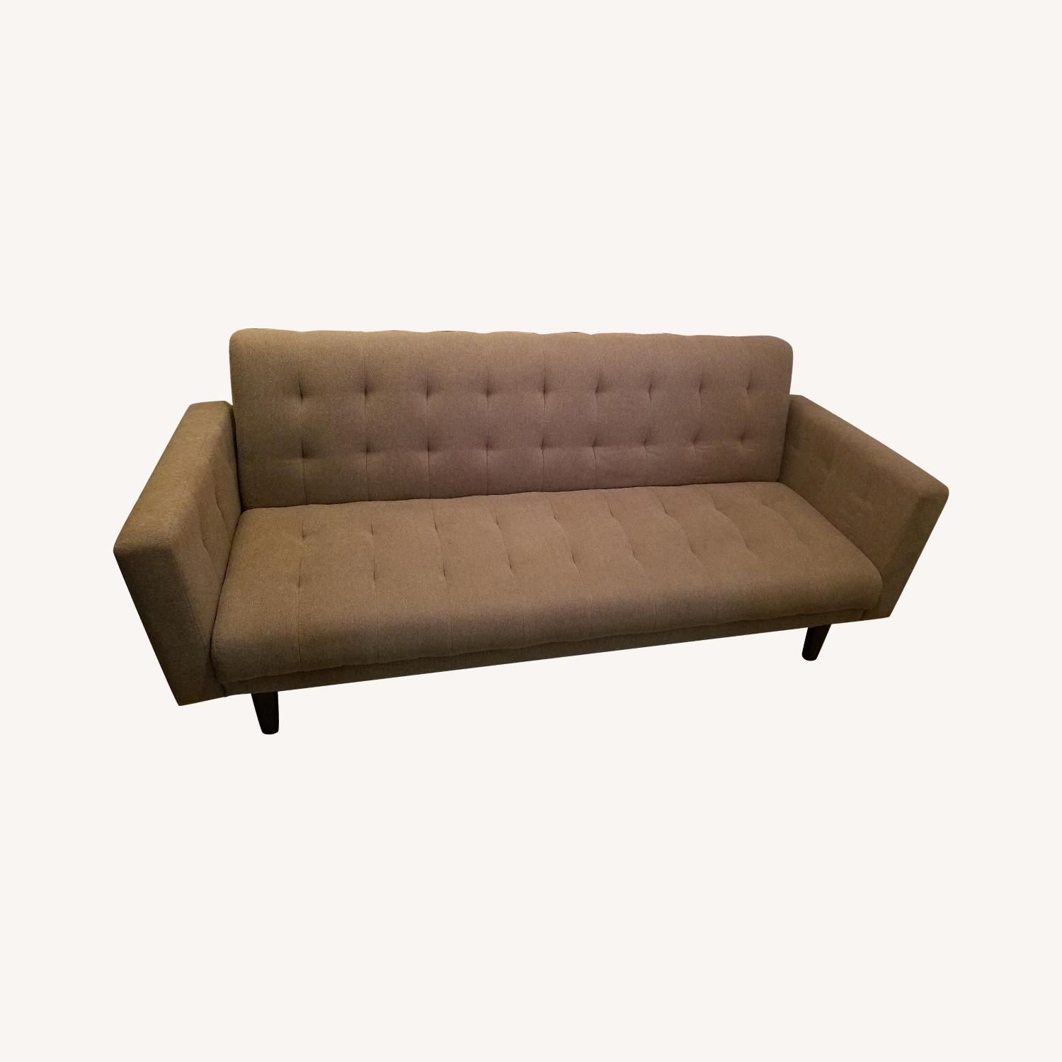 Tufted Sleeper Sofa/Futon - image-0