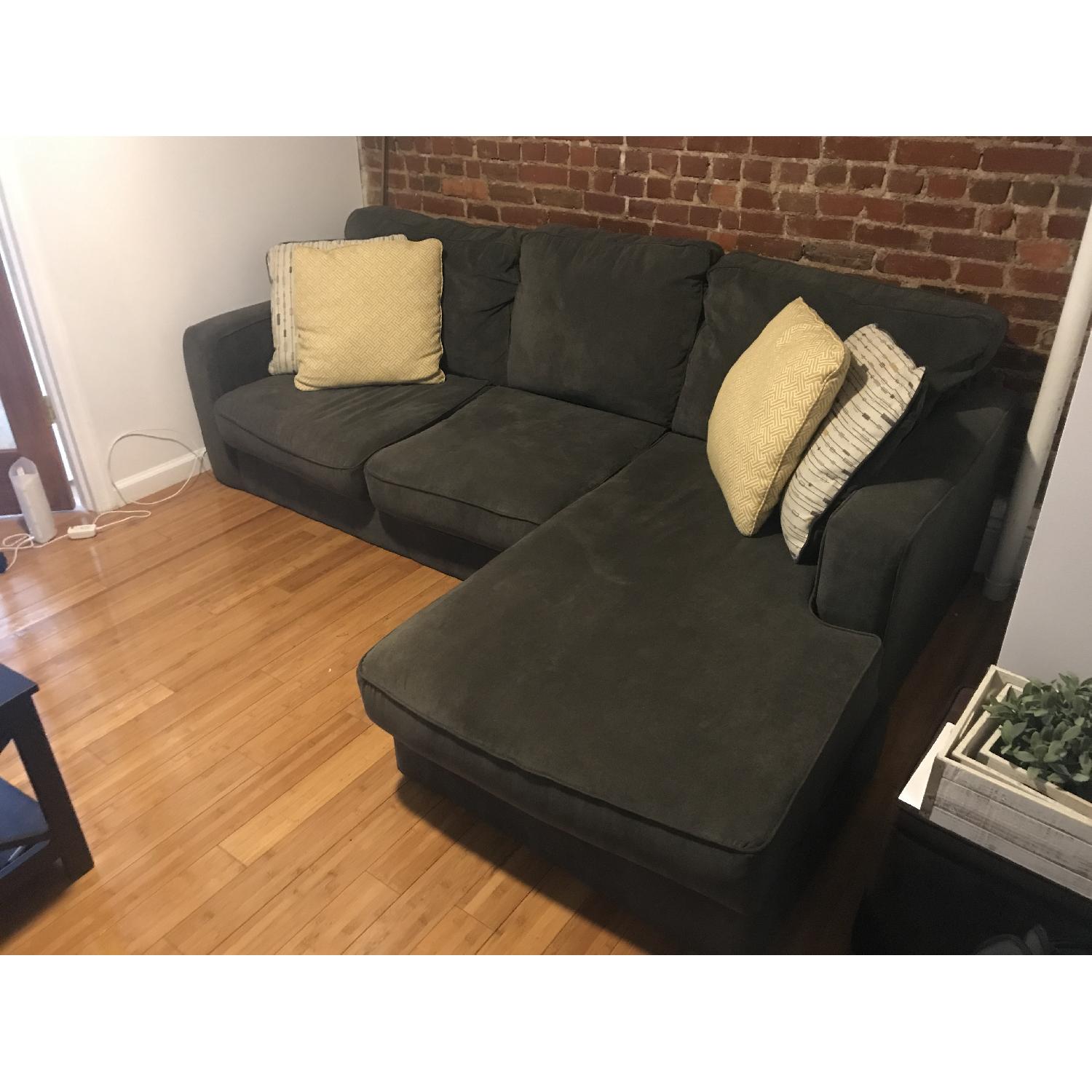 Grey 2-Piece Chaise Sectional Sofa - image-2