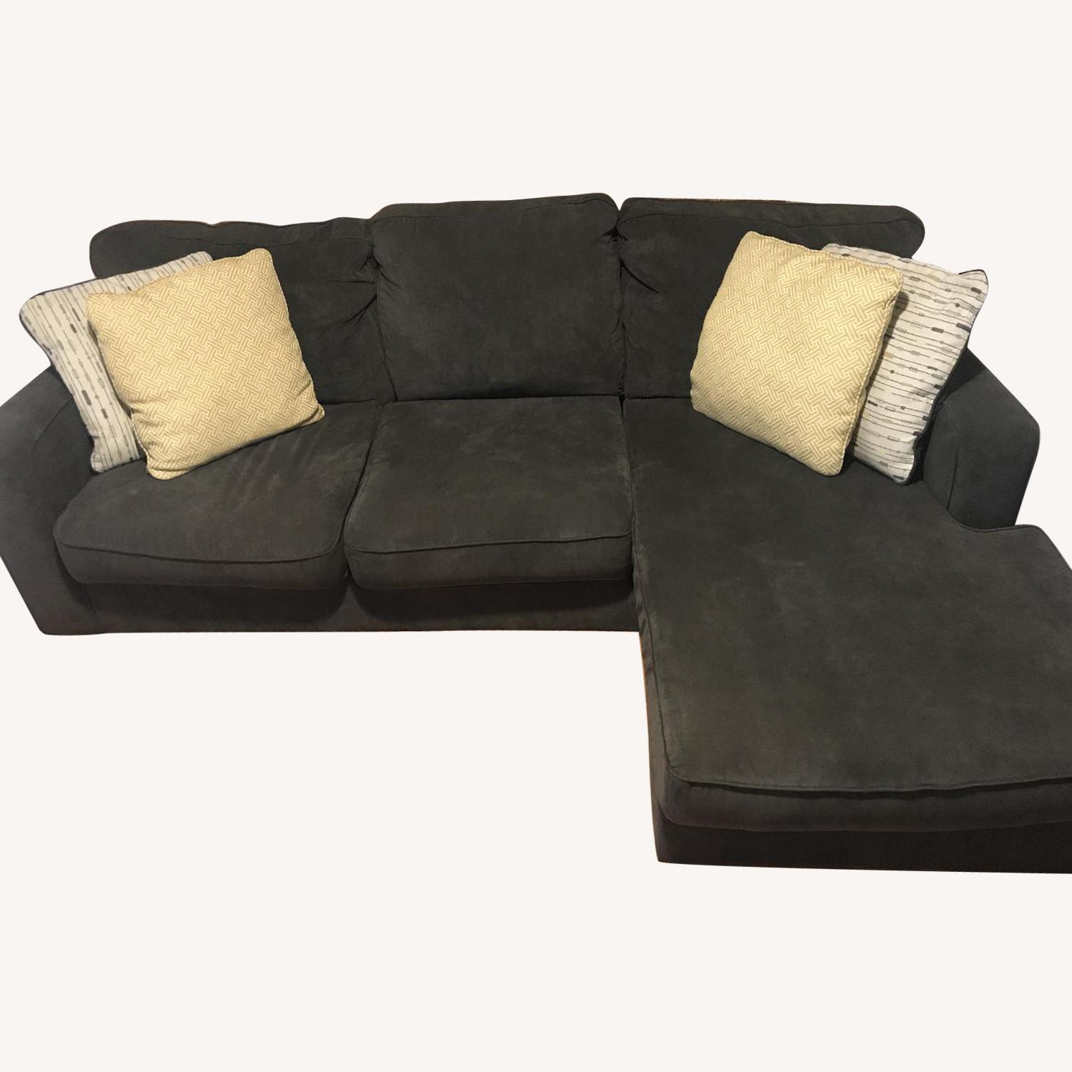 Grey 2-Piece Chaise Sectional Sofa - image-0