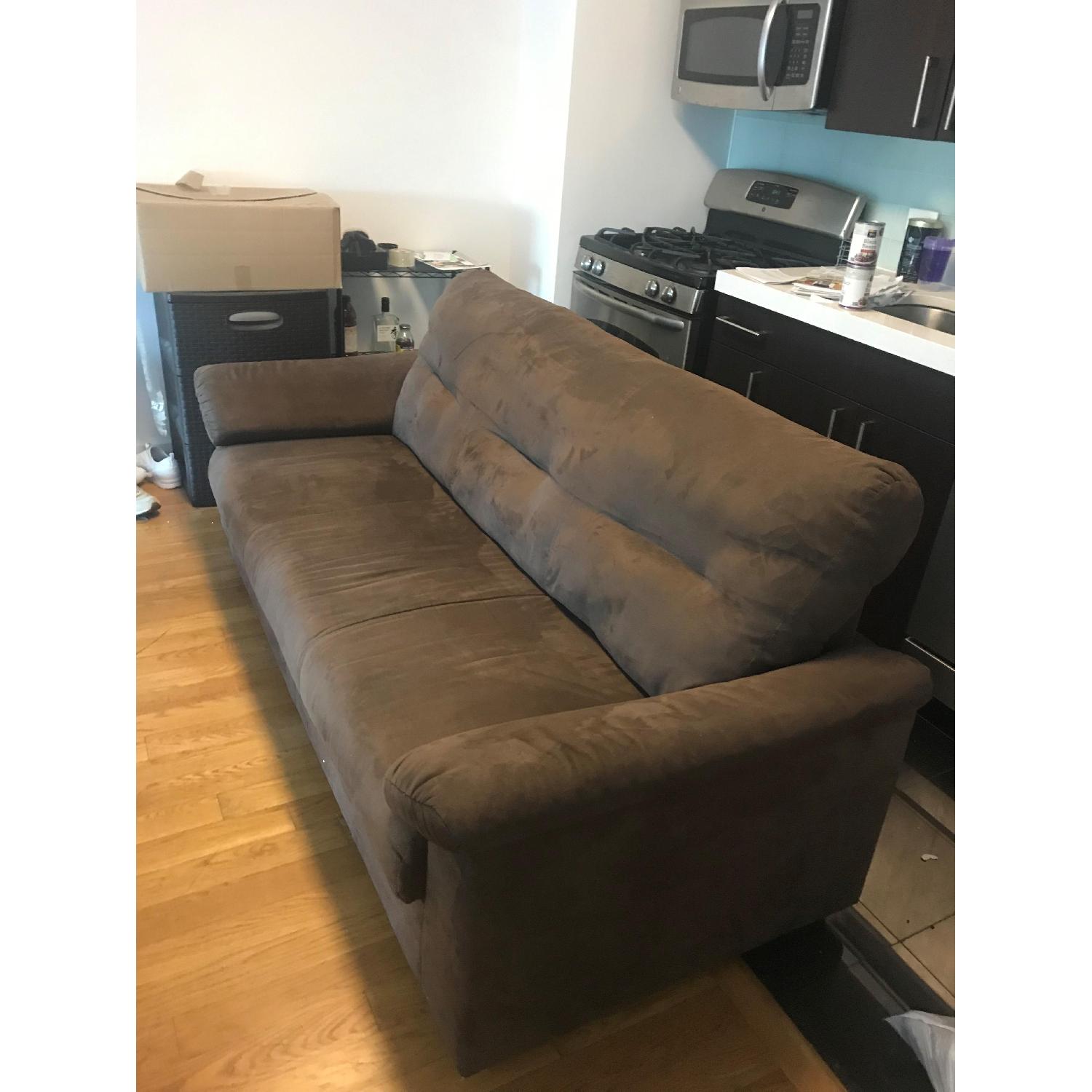 IKEA KNISLINGE Dark Brown Sofa - image-3