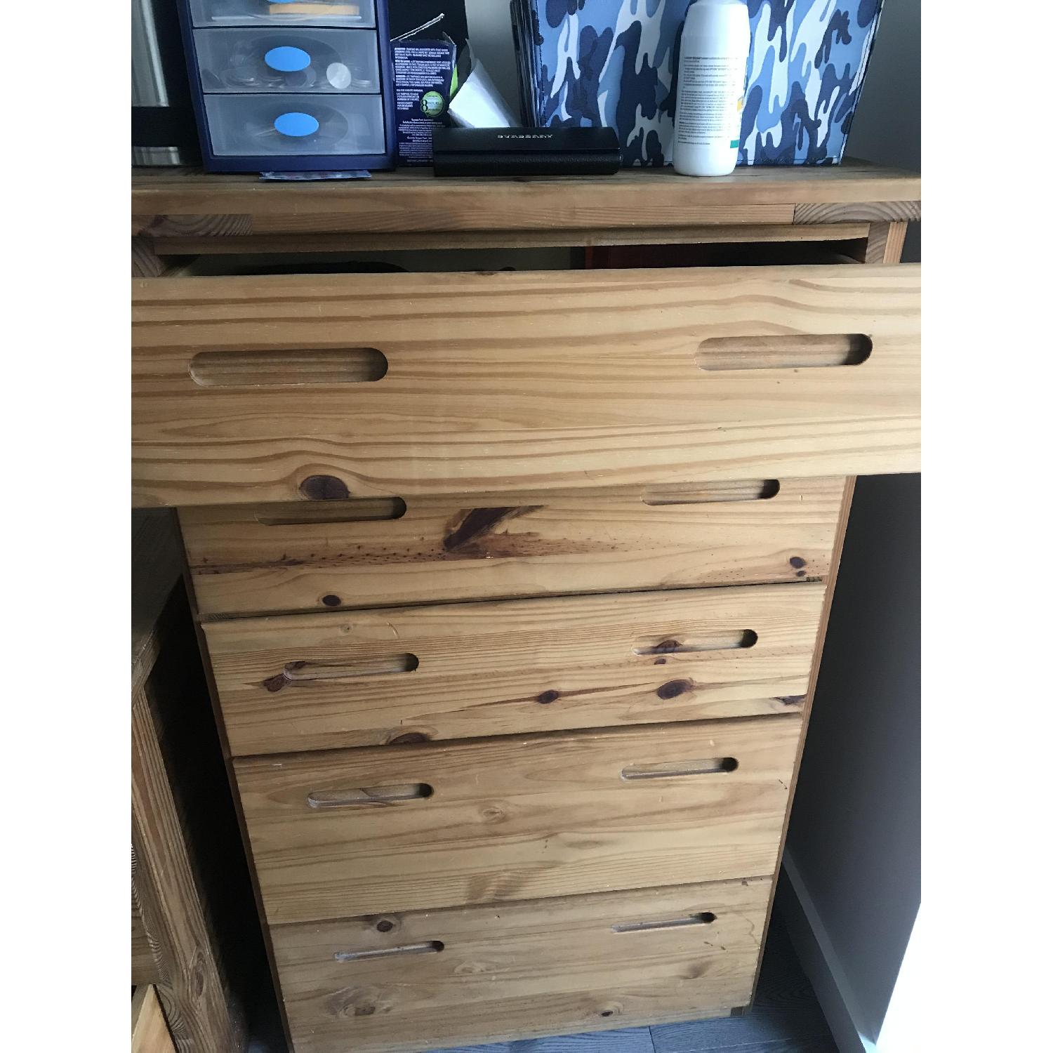 This End Up Classic 5 Drawer Wood Bureau - image-3