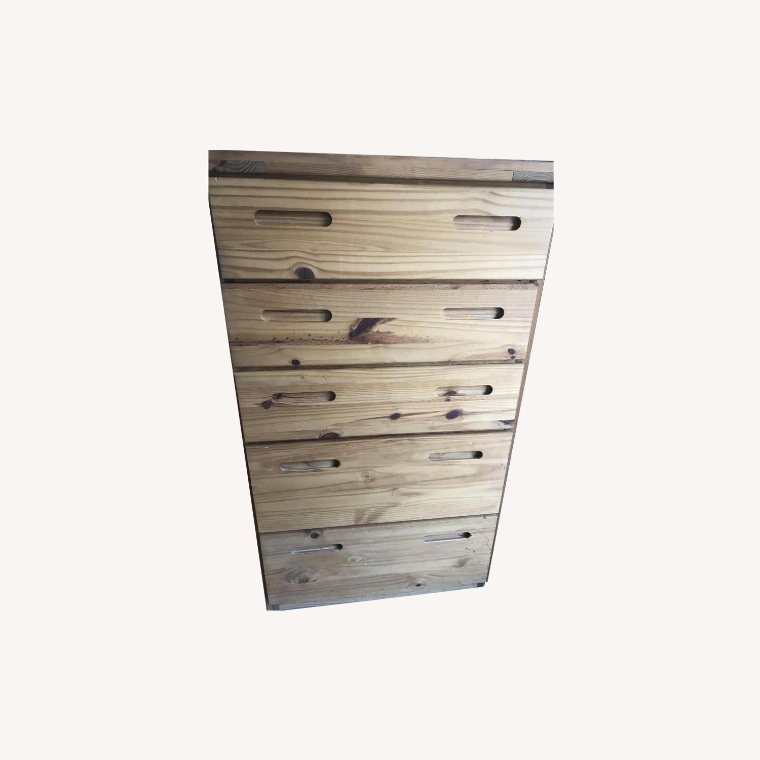 This End Up Classic 5 Drawer Wood Bureau - image-0