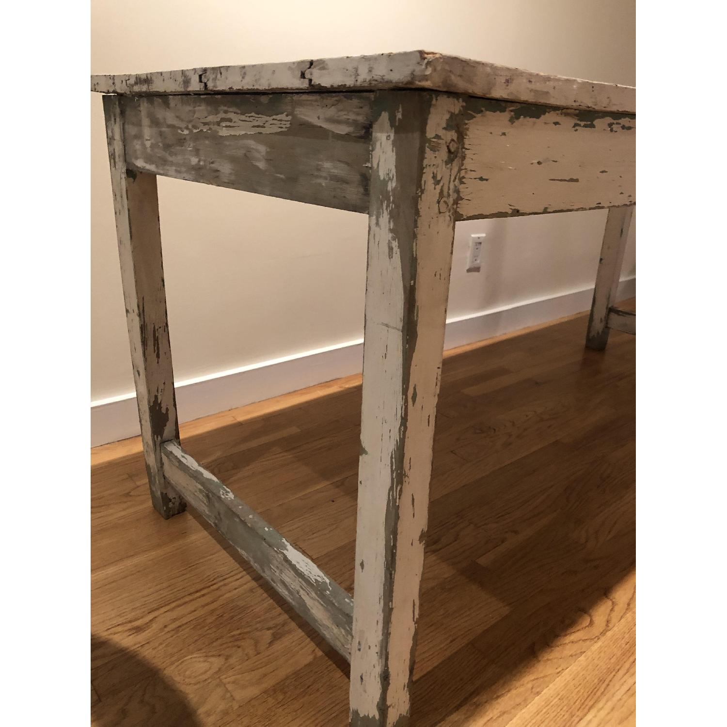 Antique Painted Wood Dining Table - image-4