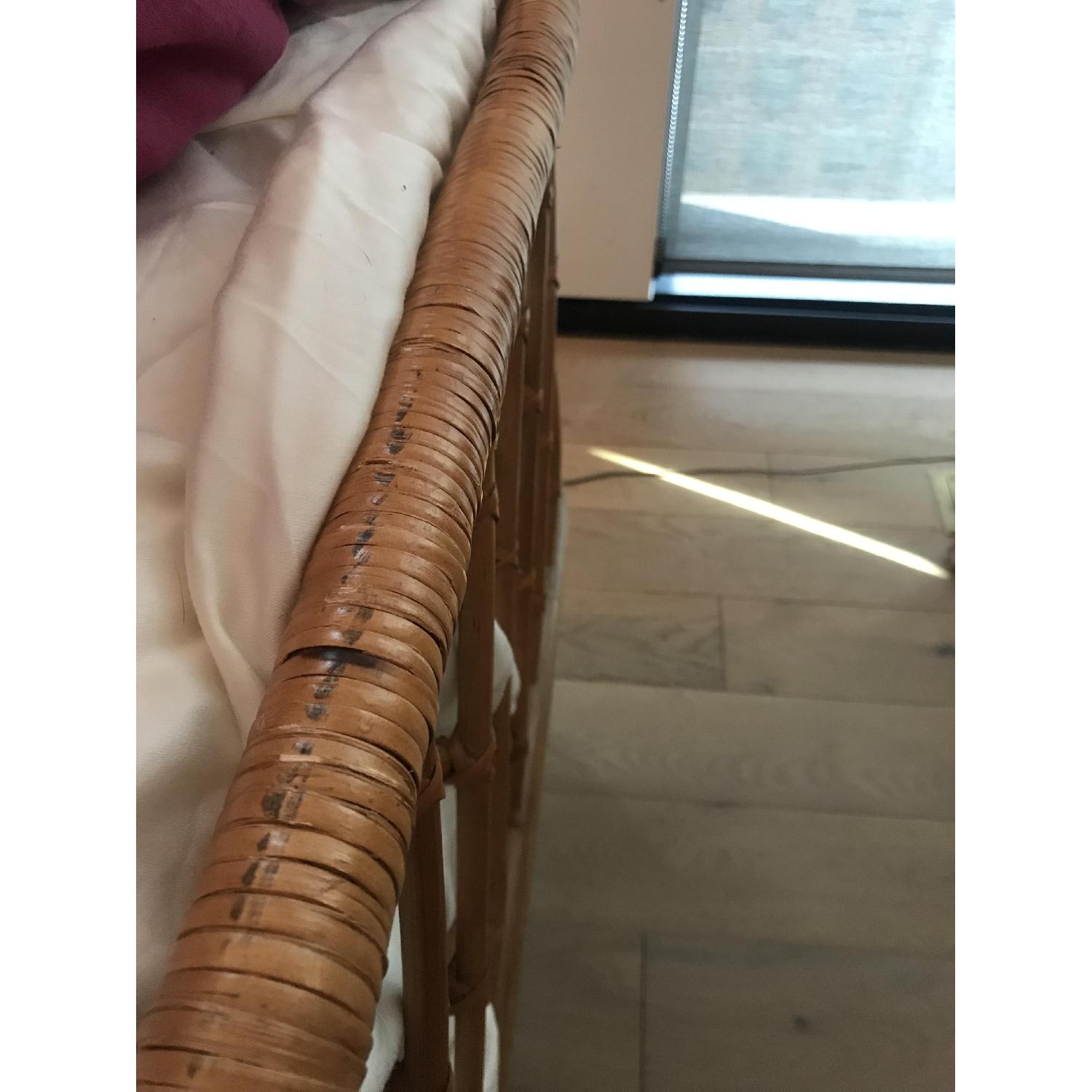 Anthropologie Curved Rattan King Bed - image-3