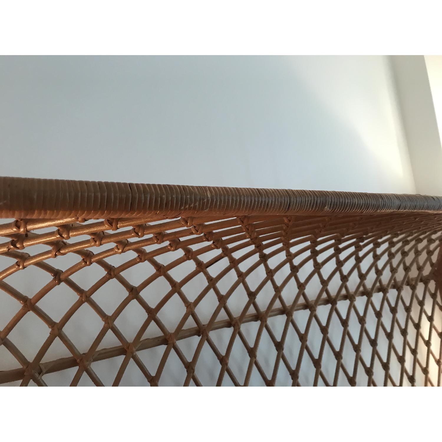 Anthropologie Curved Rattan King Bed - image-8