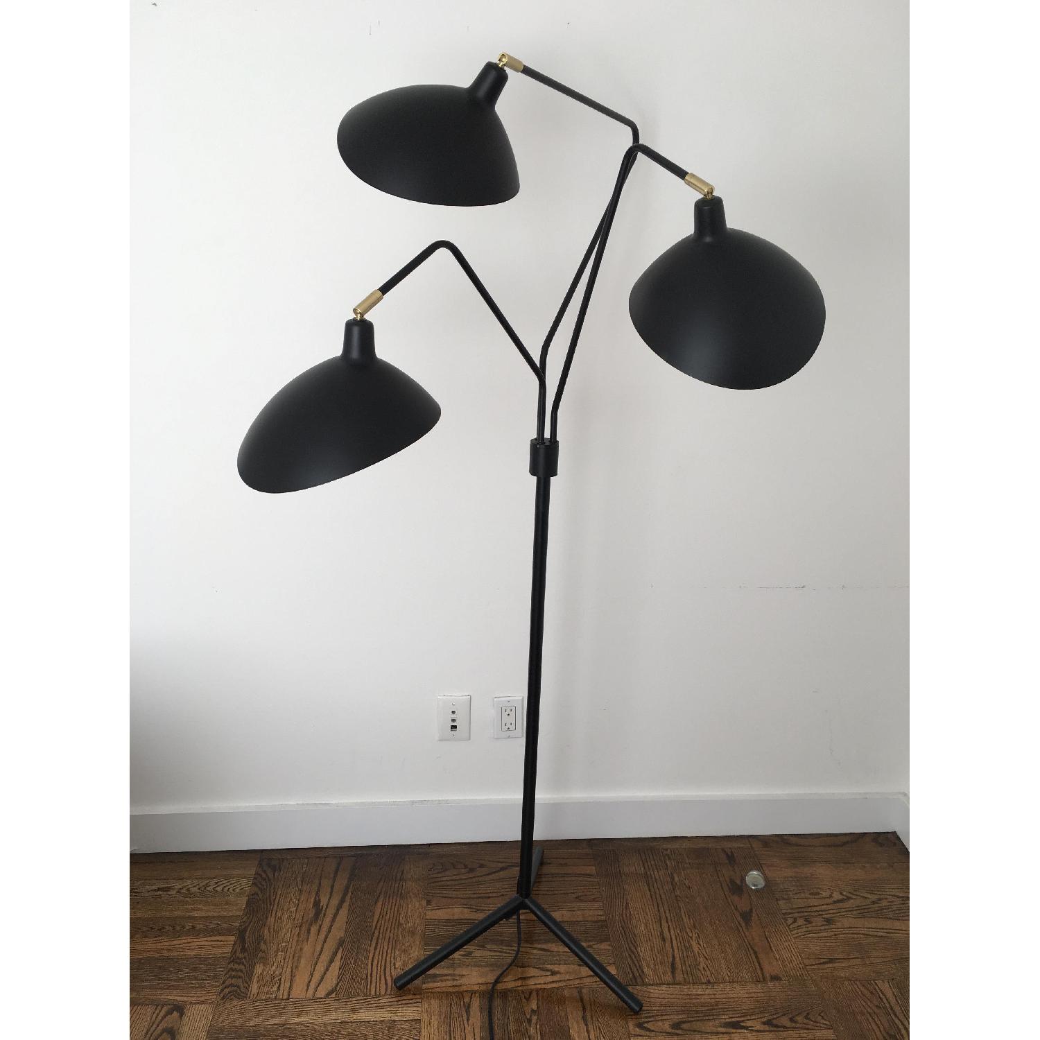Serge Mouille Style Adjustable Metal Floor Lamp - image-1