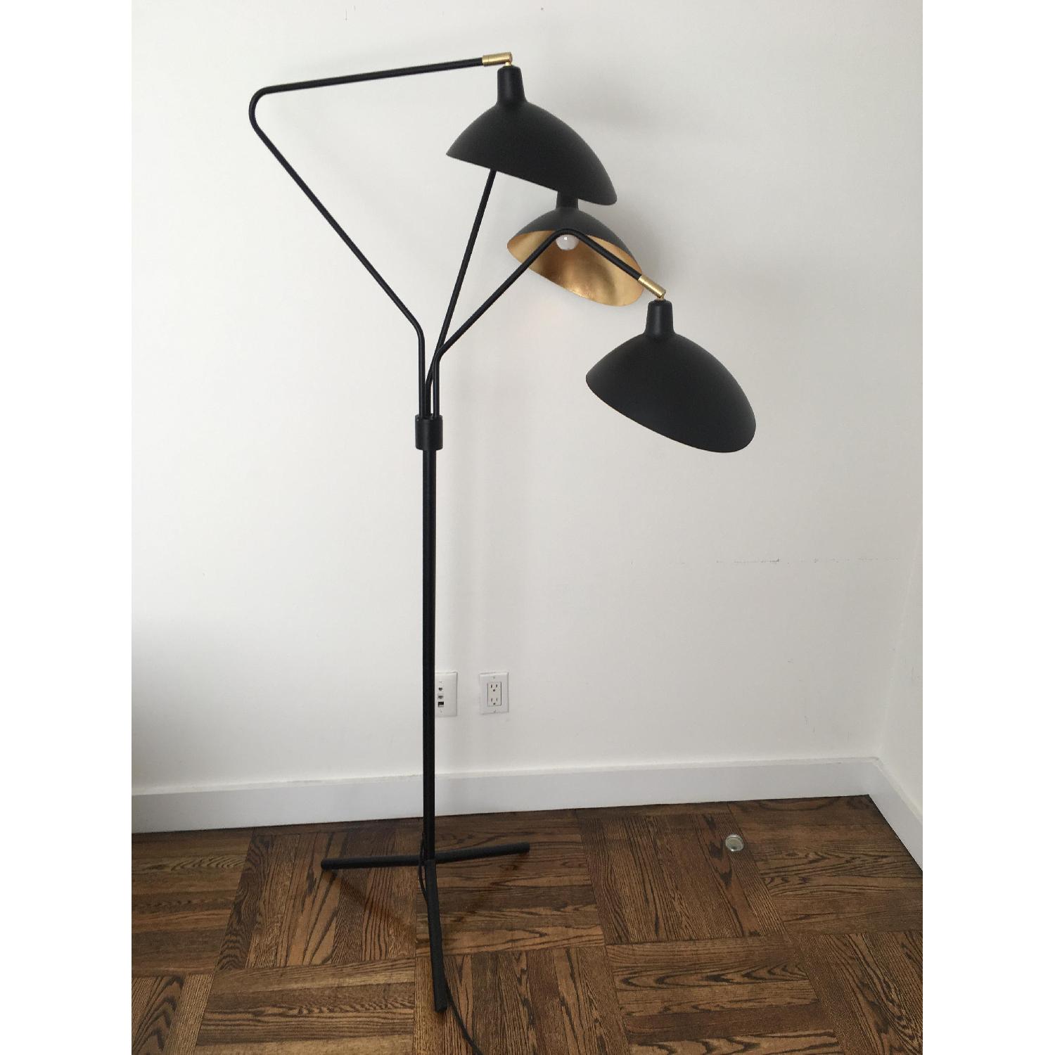 Serge Mouille Style Adjustable Metal Floor Lamp - image-2