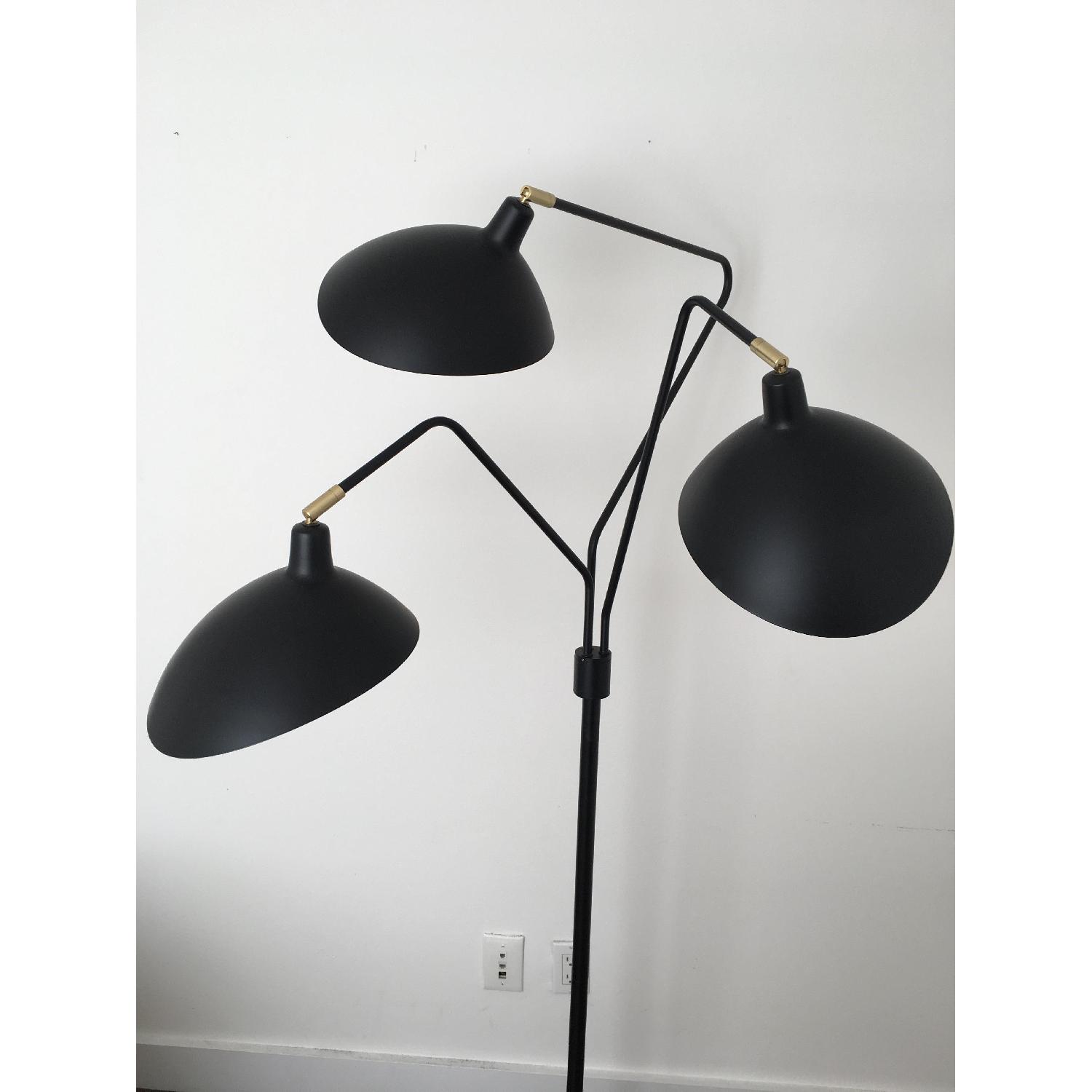 Serge Mouille Style Adjustable Metal Floor Lamp - image-3