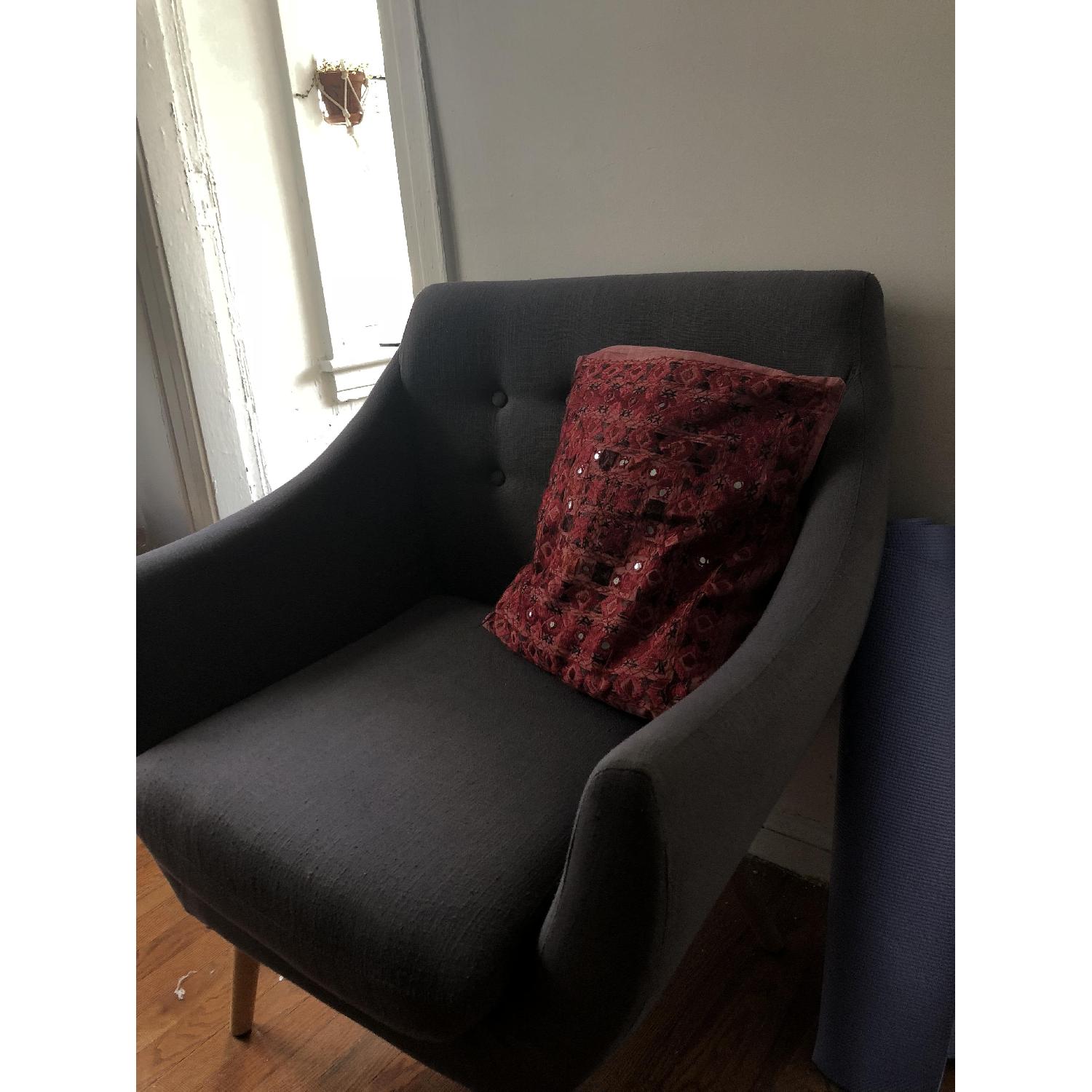 Dark Grey Sofa Chair - image-2