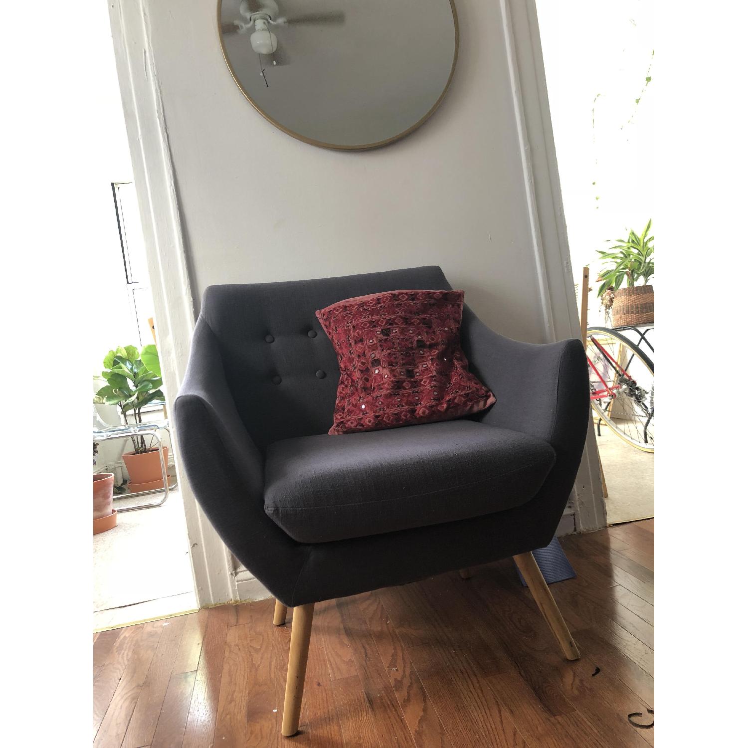 Dark Grey Sofa Chair - image-3