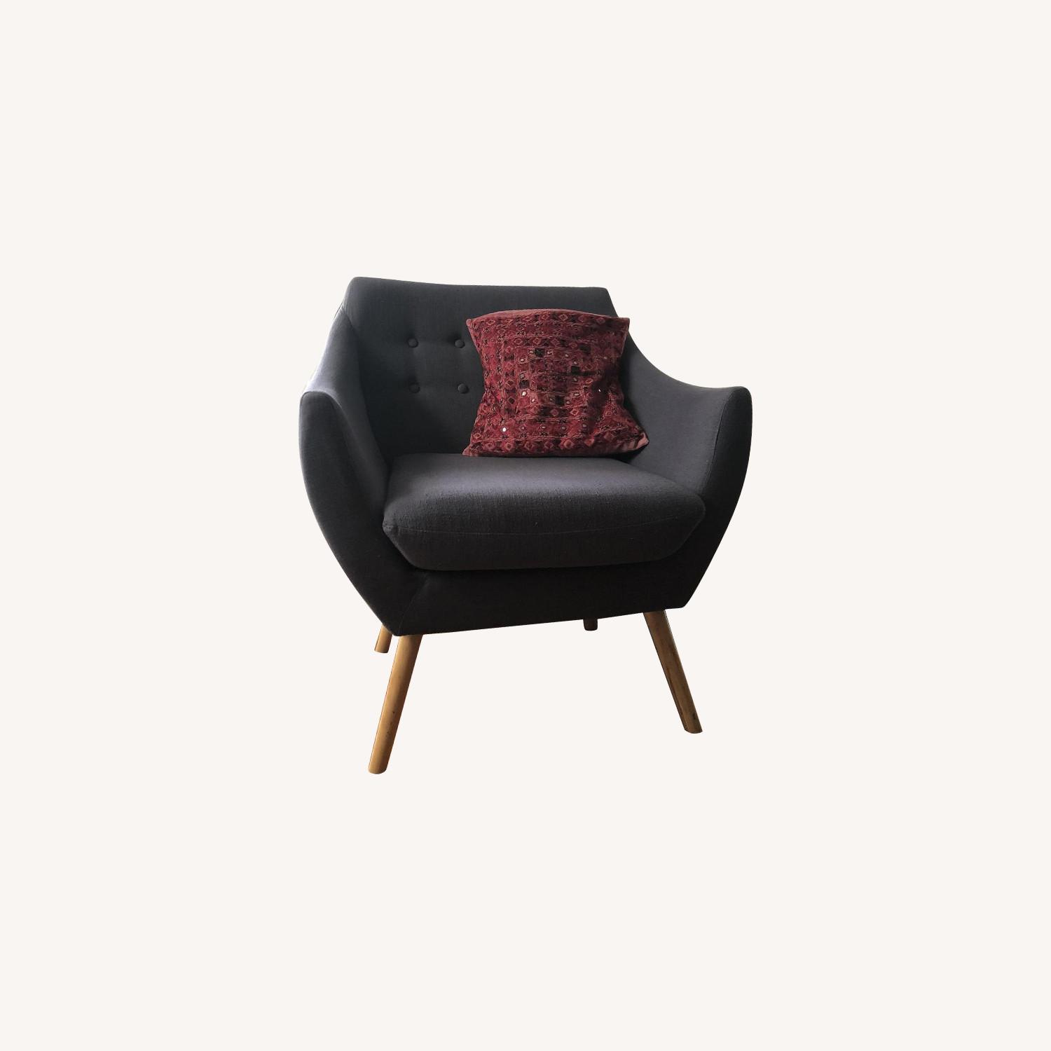 Dark Grey Sofa Chair - image-0