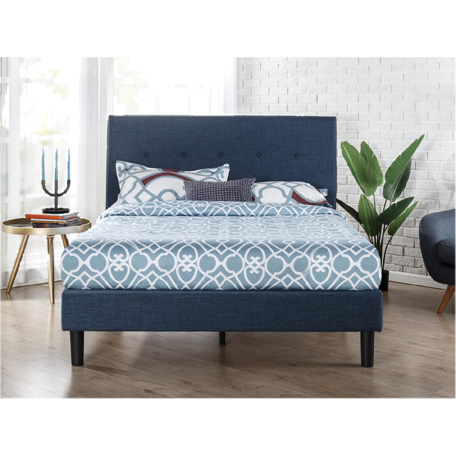 Andover Mills Jed Button Detailed Upholstered Platform Bed - image-2