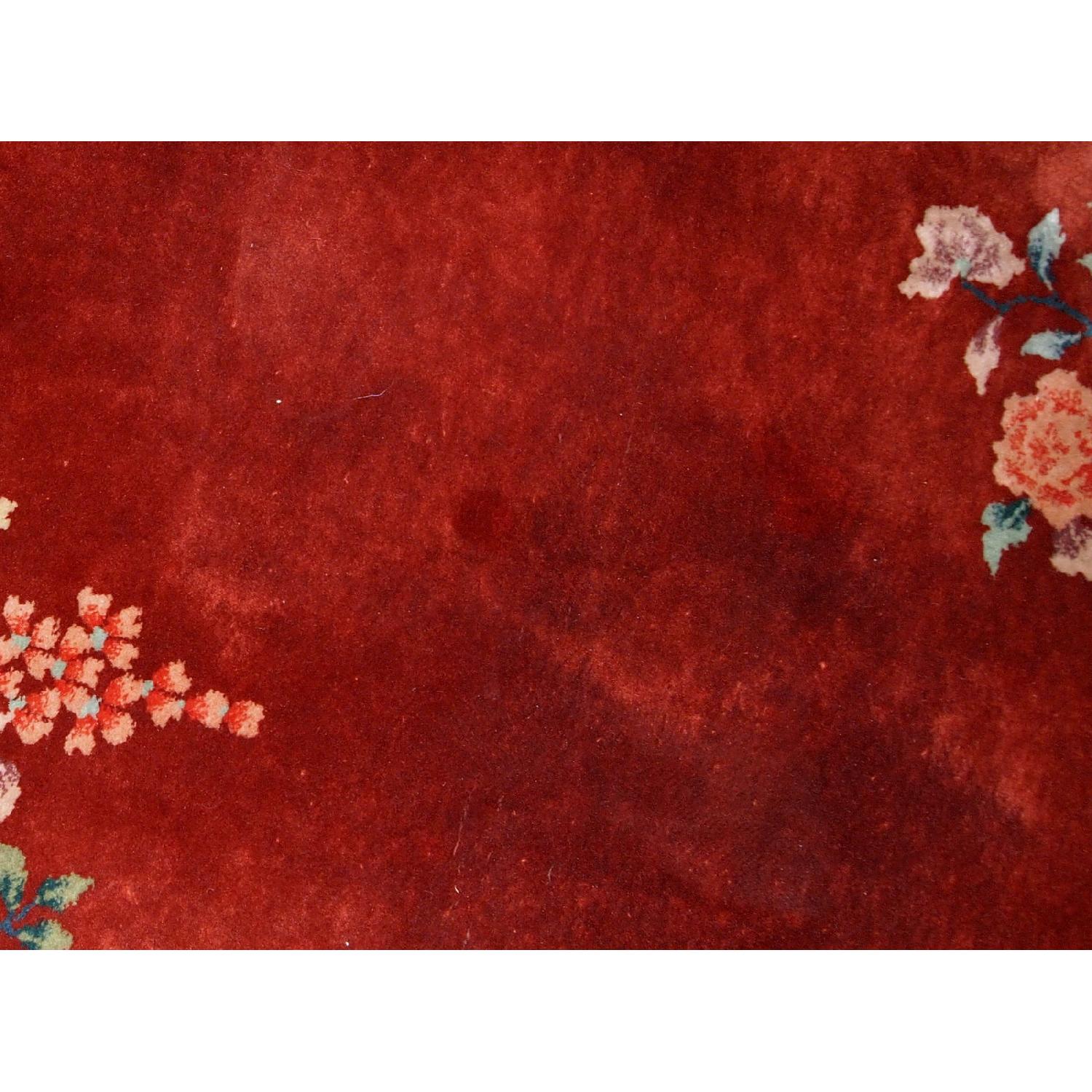 Handmade Antique Art Deco Chinese Rug - image-2