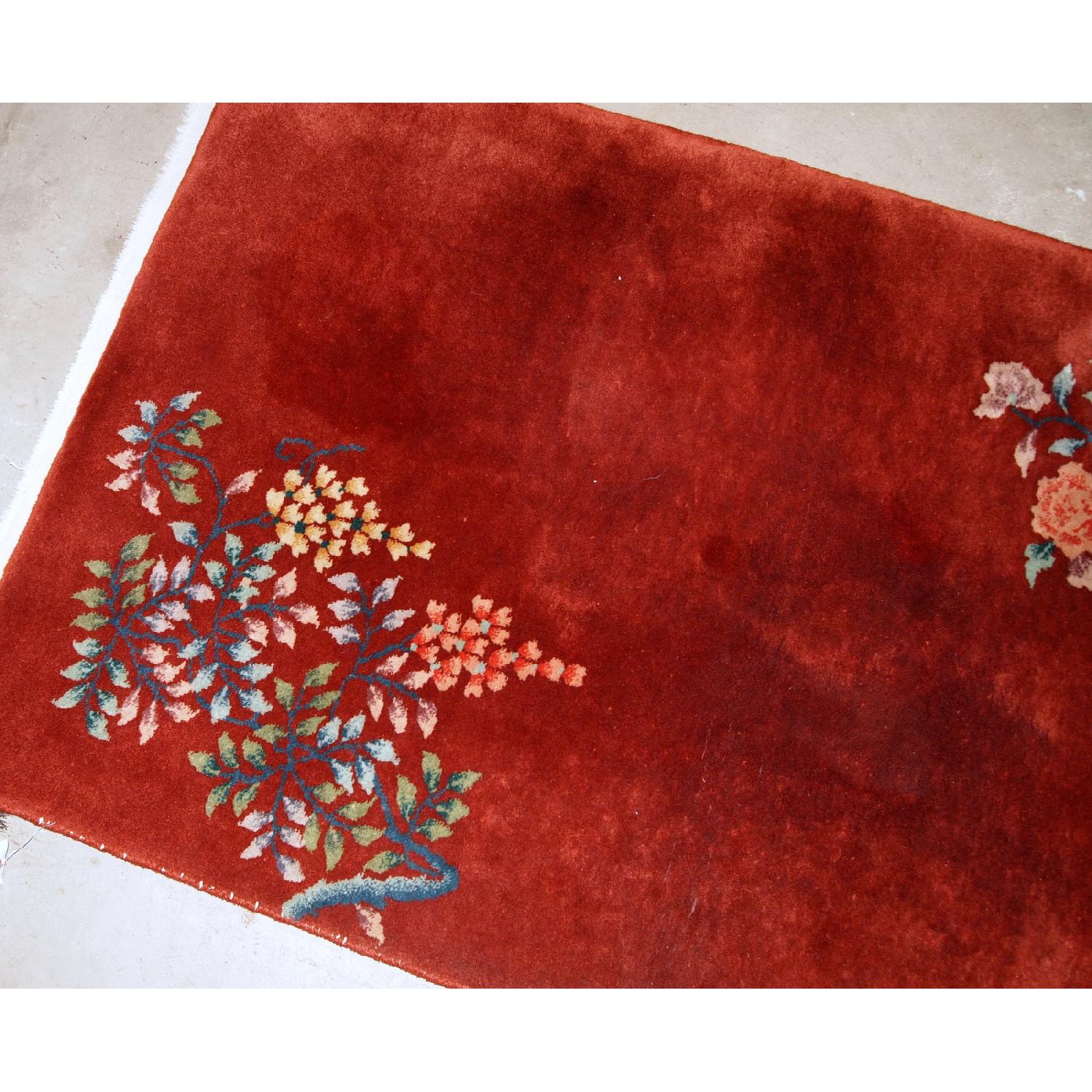 Handmade Antique Art Deco Chinese Rug - image-4