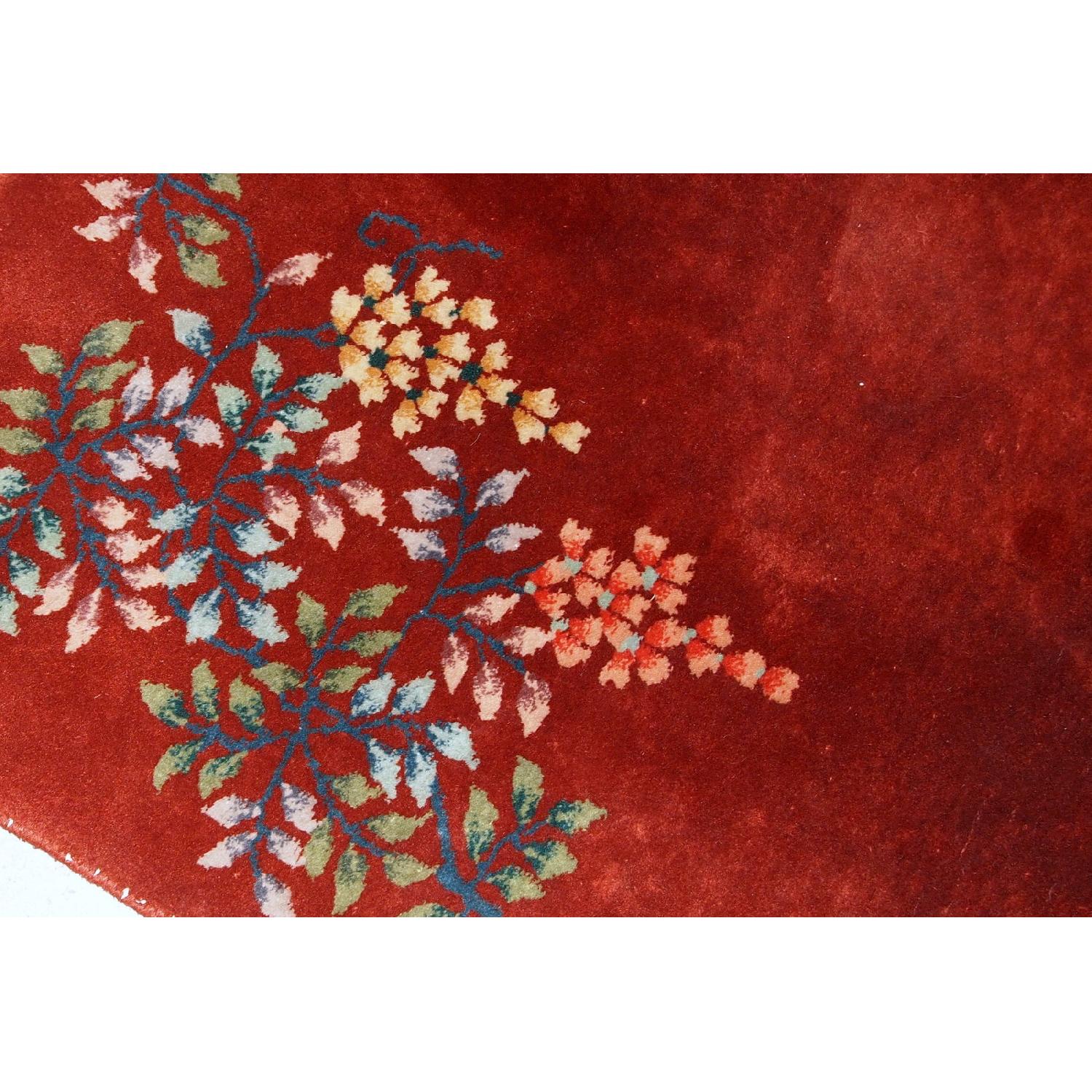Handmade Antique Art Deco Chinese Rug - image-6