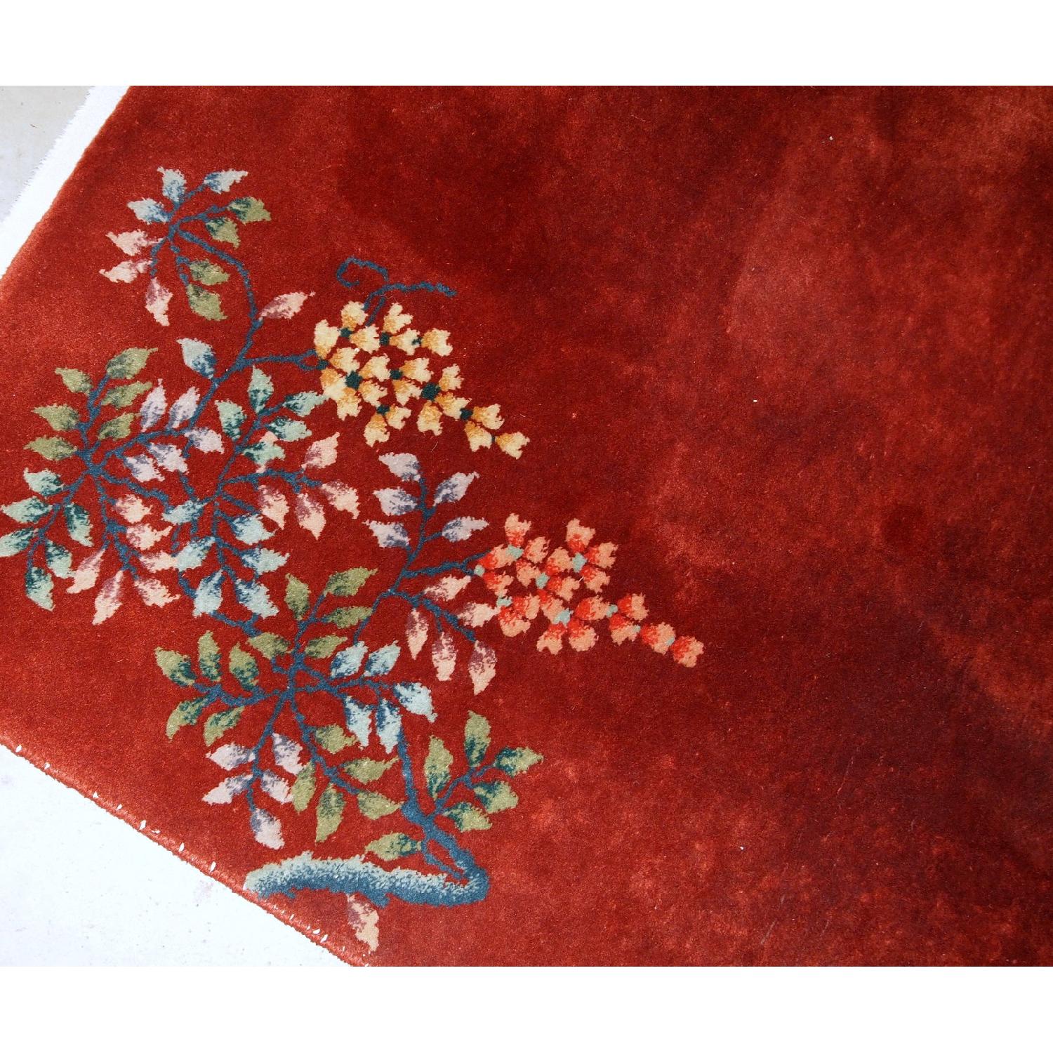 Handmade Antique Art Deco Chinese Rug - image-7