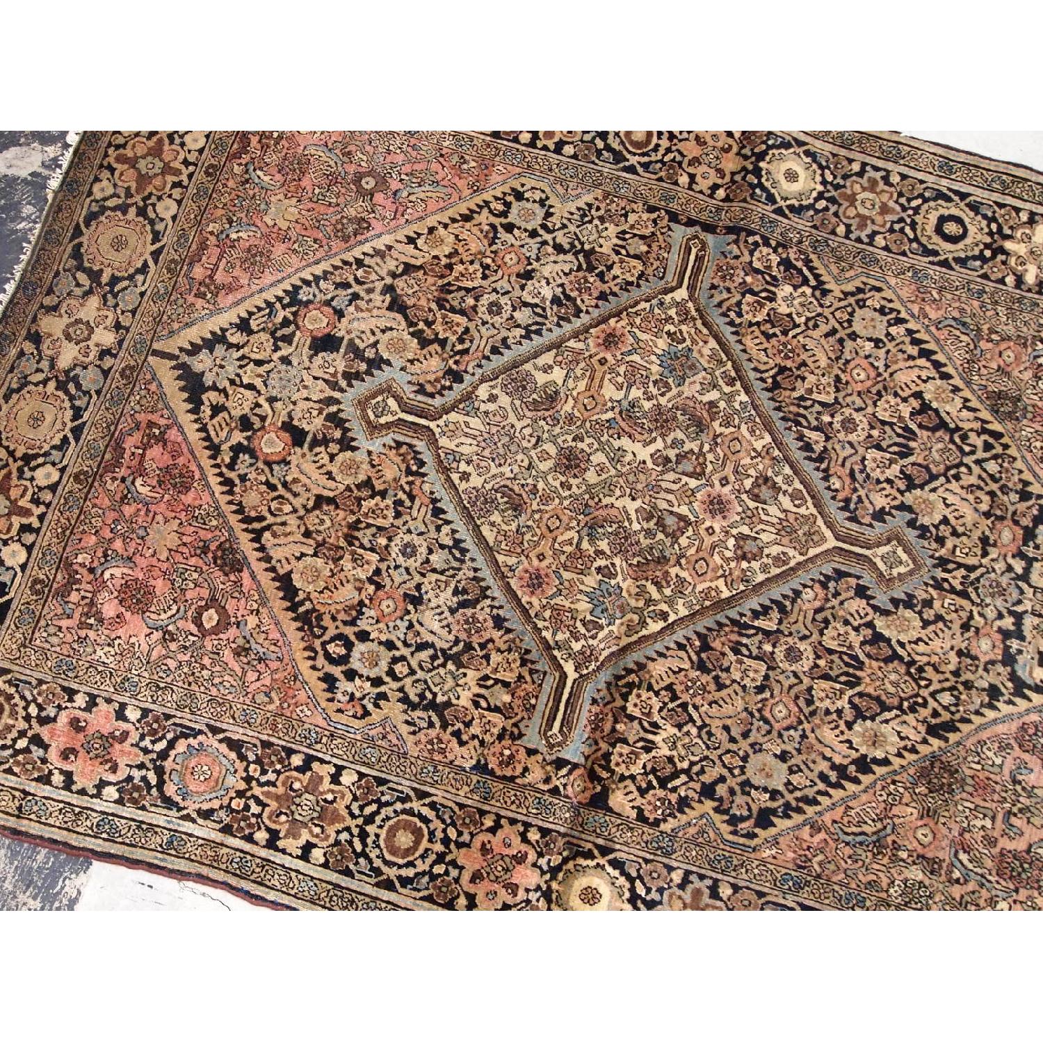 Handmade Antique Persian Sarouk Farahan Rug - image-2