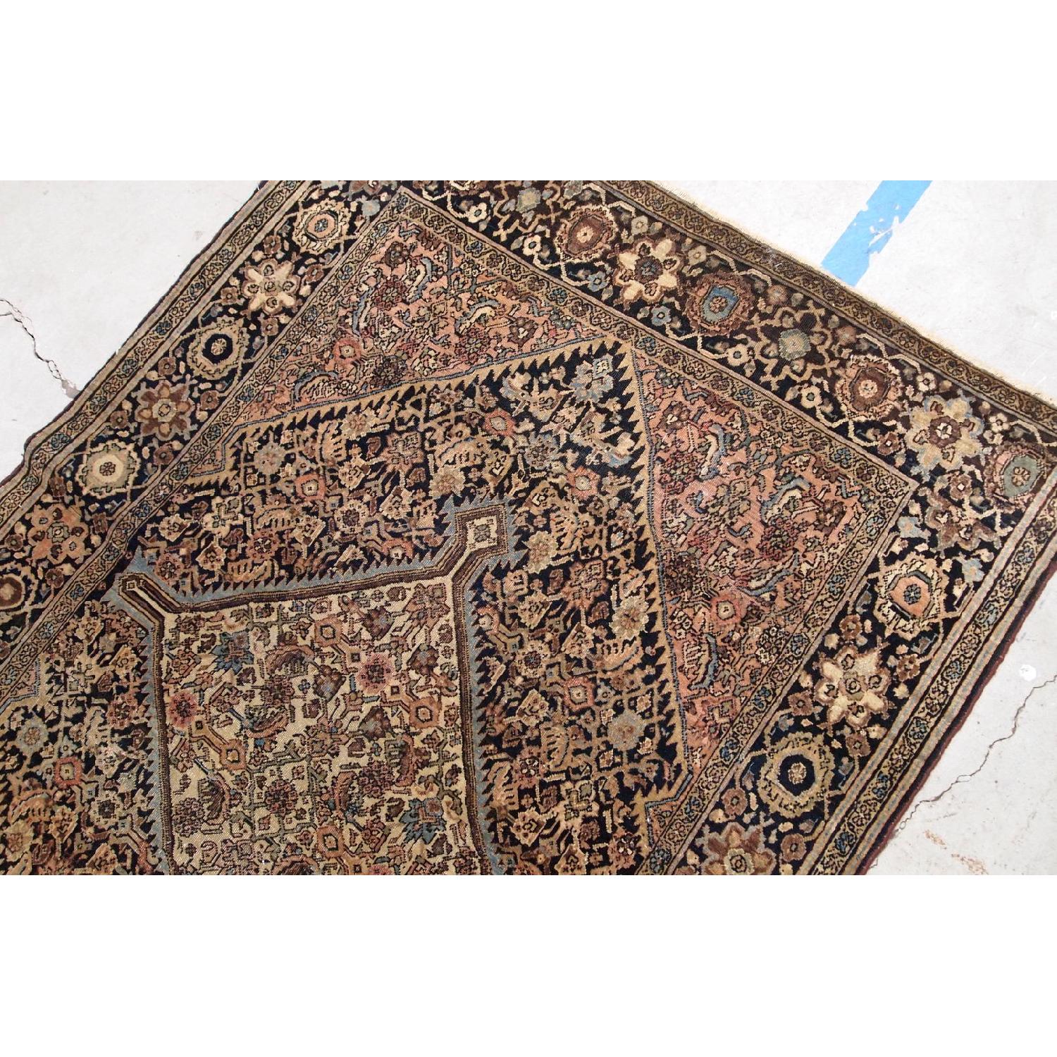 Handmade Antique Persian Sarouk Farahan Rug - image-5