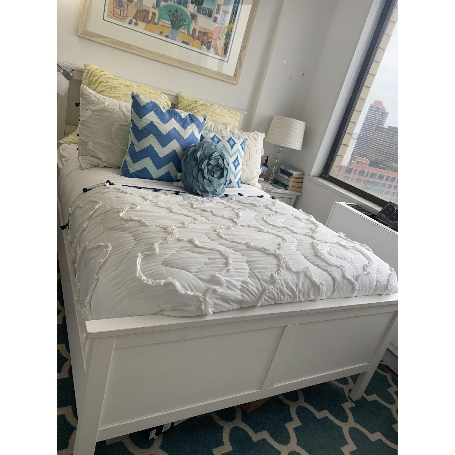 Ikea Hemnes White Full Bed Frame AptDeco