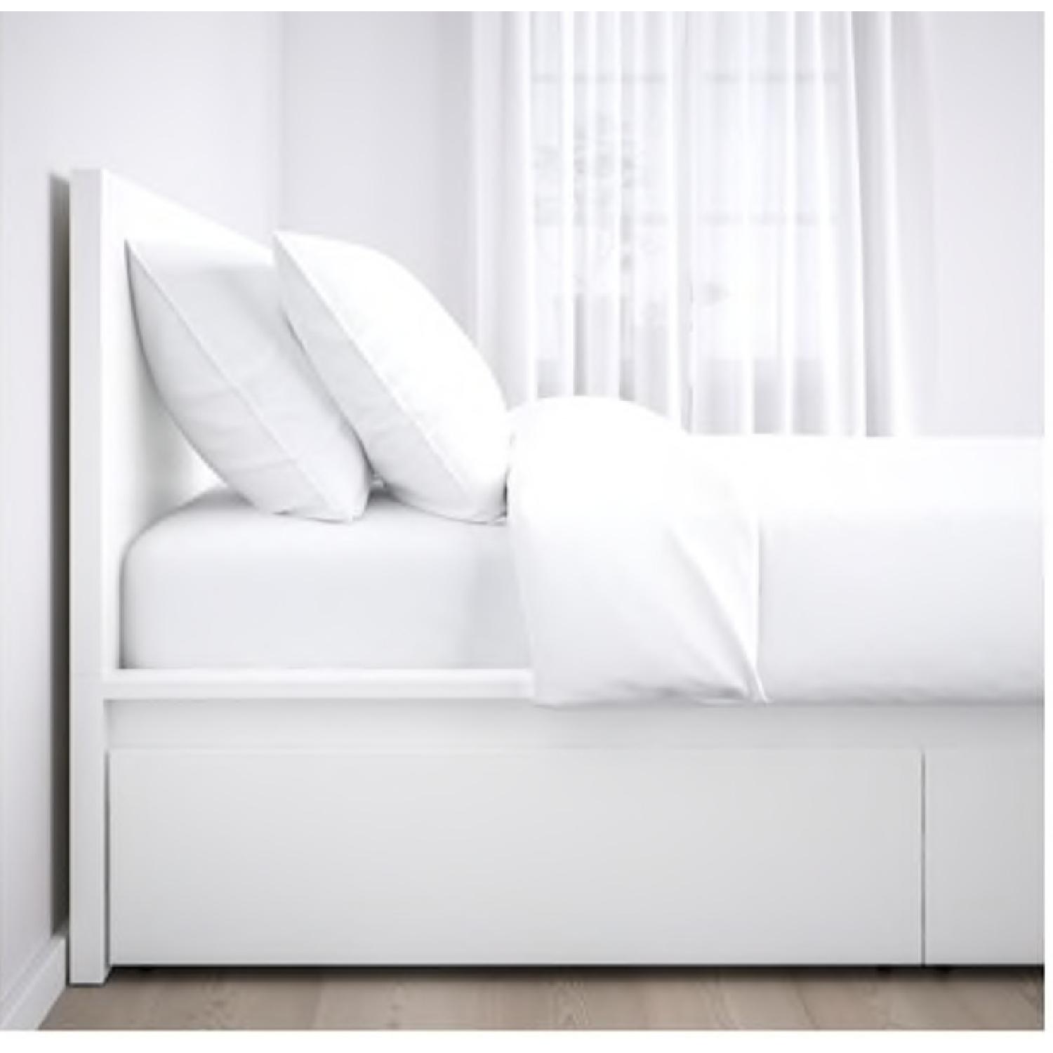 Ikea Malm Full Size White Storage Bed - image-1