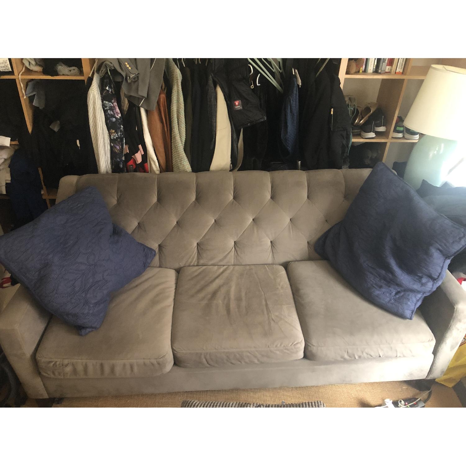 Macy S Chloe Slate Grey 3 Seater Sofa Aptdeco