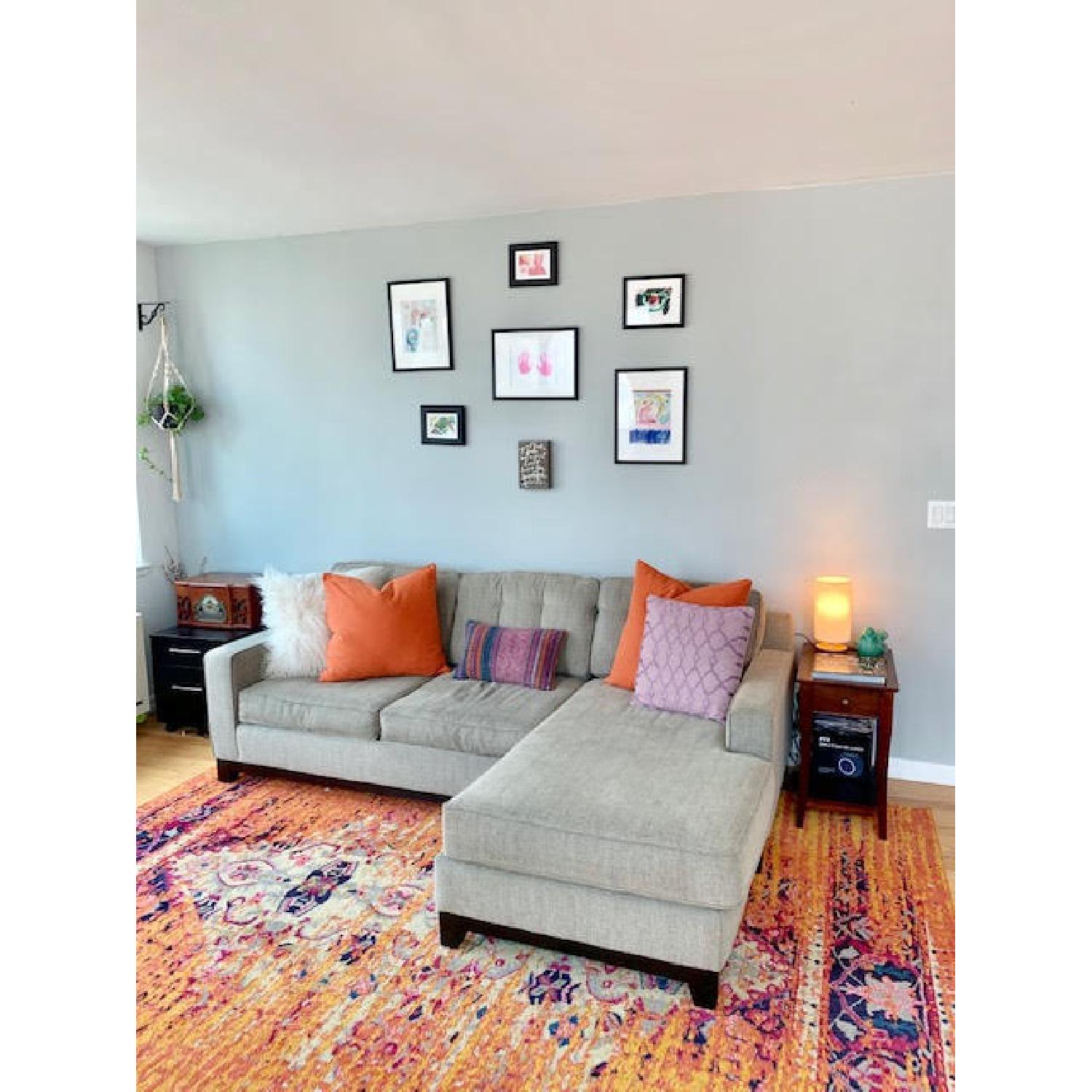 AllModern Orange Multi Patterned Area Rug - AptDeco
