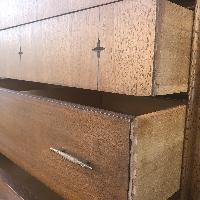 Broyhill Saga Mid Century Walnut Highboy Dresser