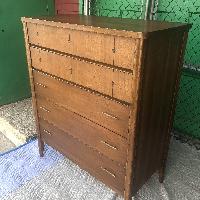 Broyhill Saga Mid Century Walnut Highboy Dresser