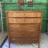 Broyhill Saga Mid Century Walnut Highboy Dresser