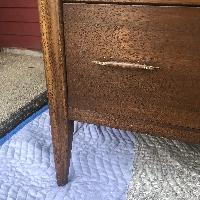 Broyhill Saga Mid Century Walnut Highboy Dresser