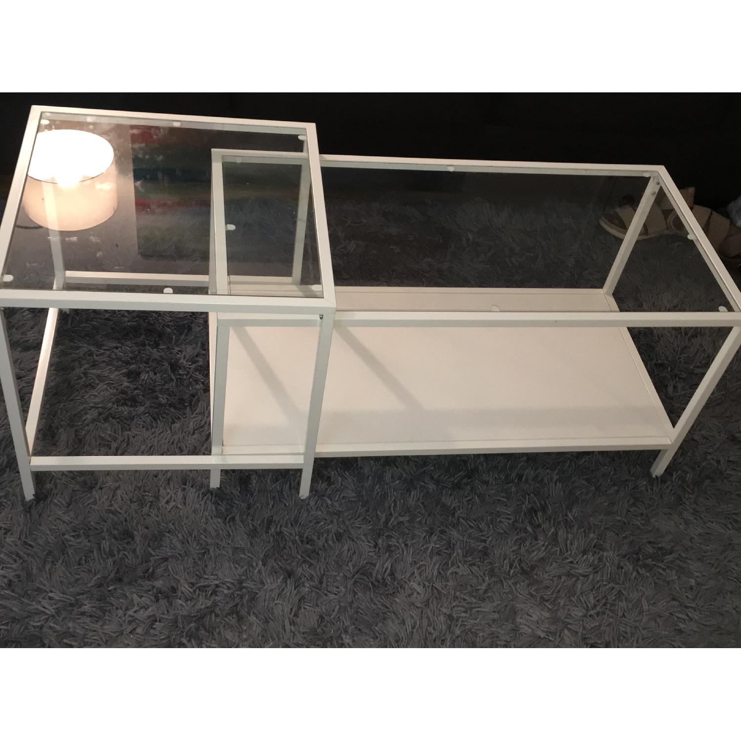 Ikea Vittsjo Glass Nesting Coffee Tables AptDeco