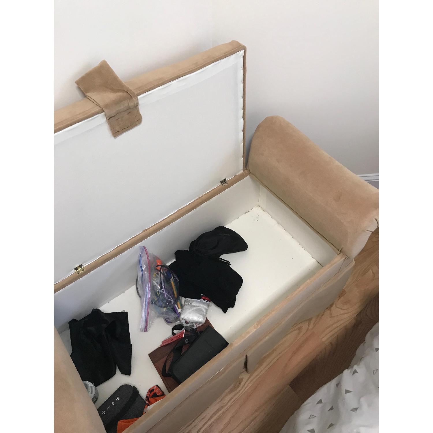 Suede Storage Bench - image-3