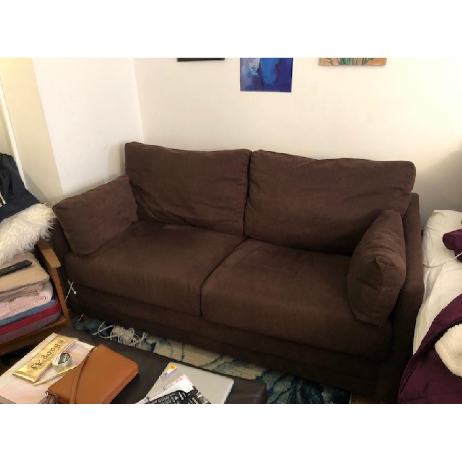 Loveseat with sleeper pull-out - image-5