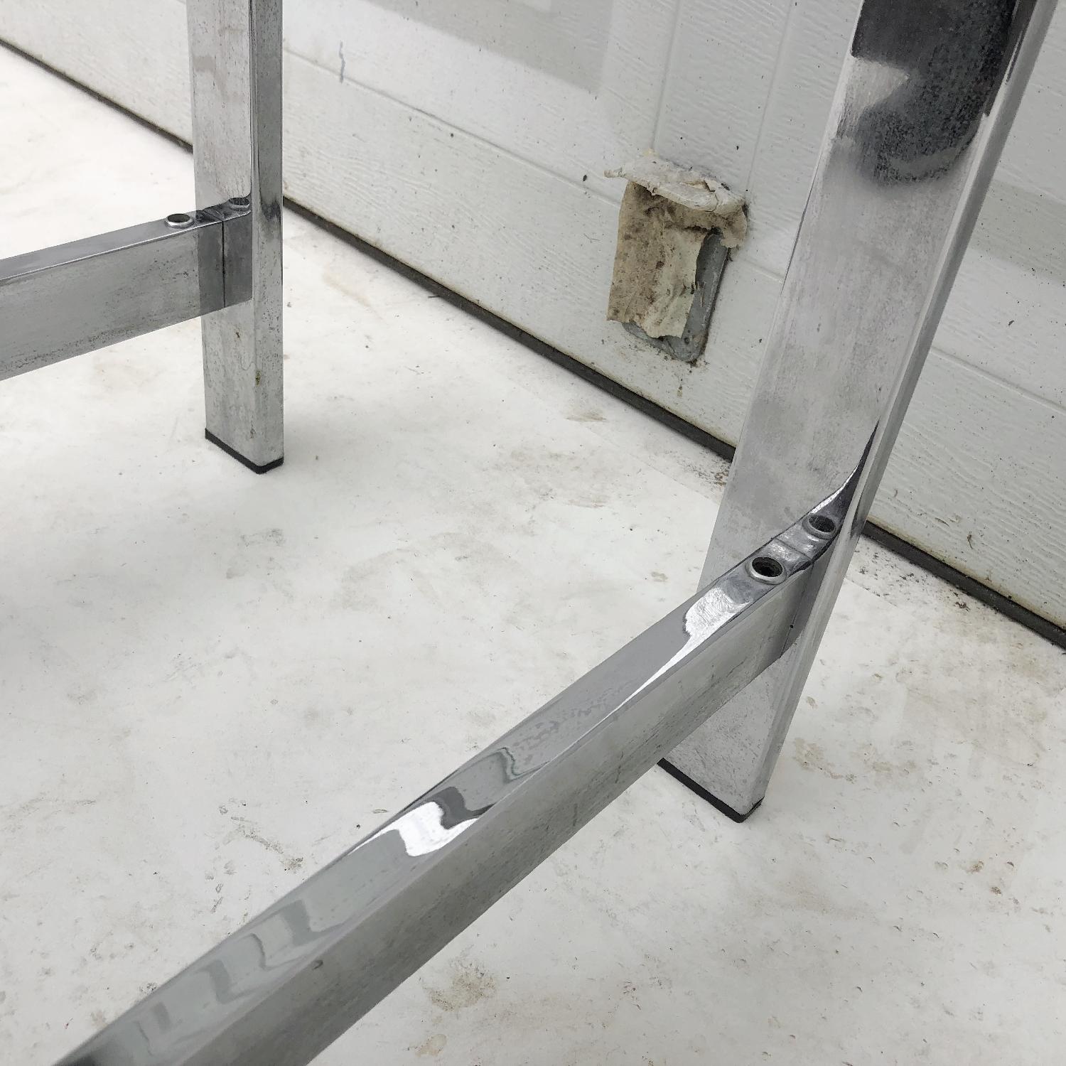 Mid-Century Modern Chrome and Glass End Table - image-5