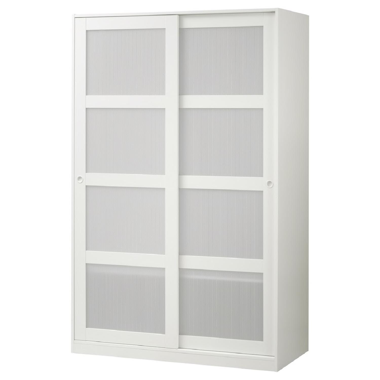 Ikea Storage Cabinet w/ Sliding Doors - image-0