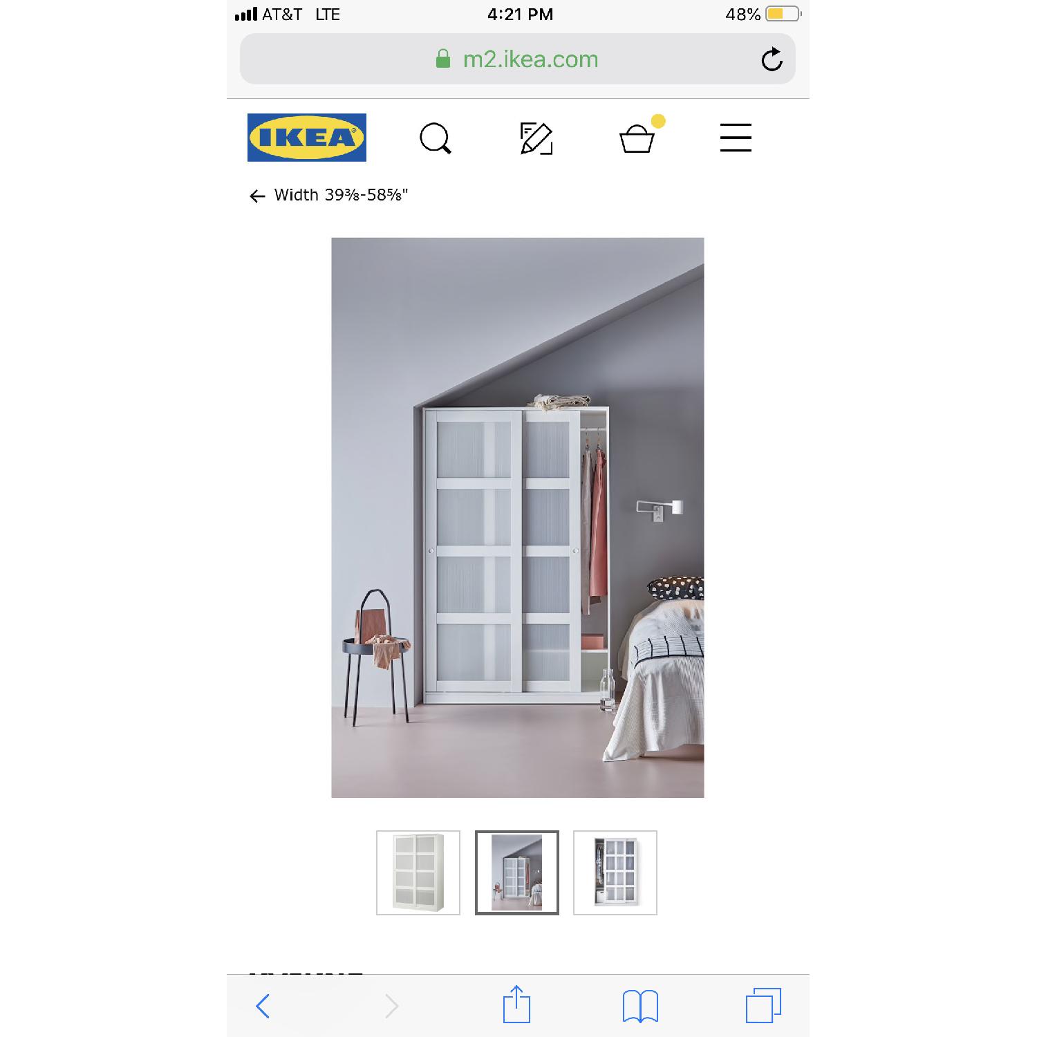 Ikea Storage Cabinet w/ Sliding Doors - image-2