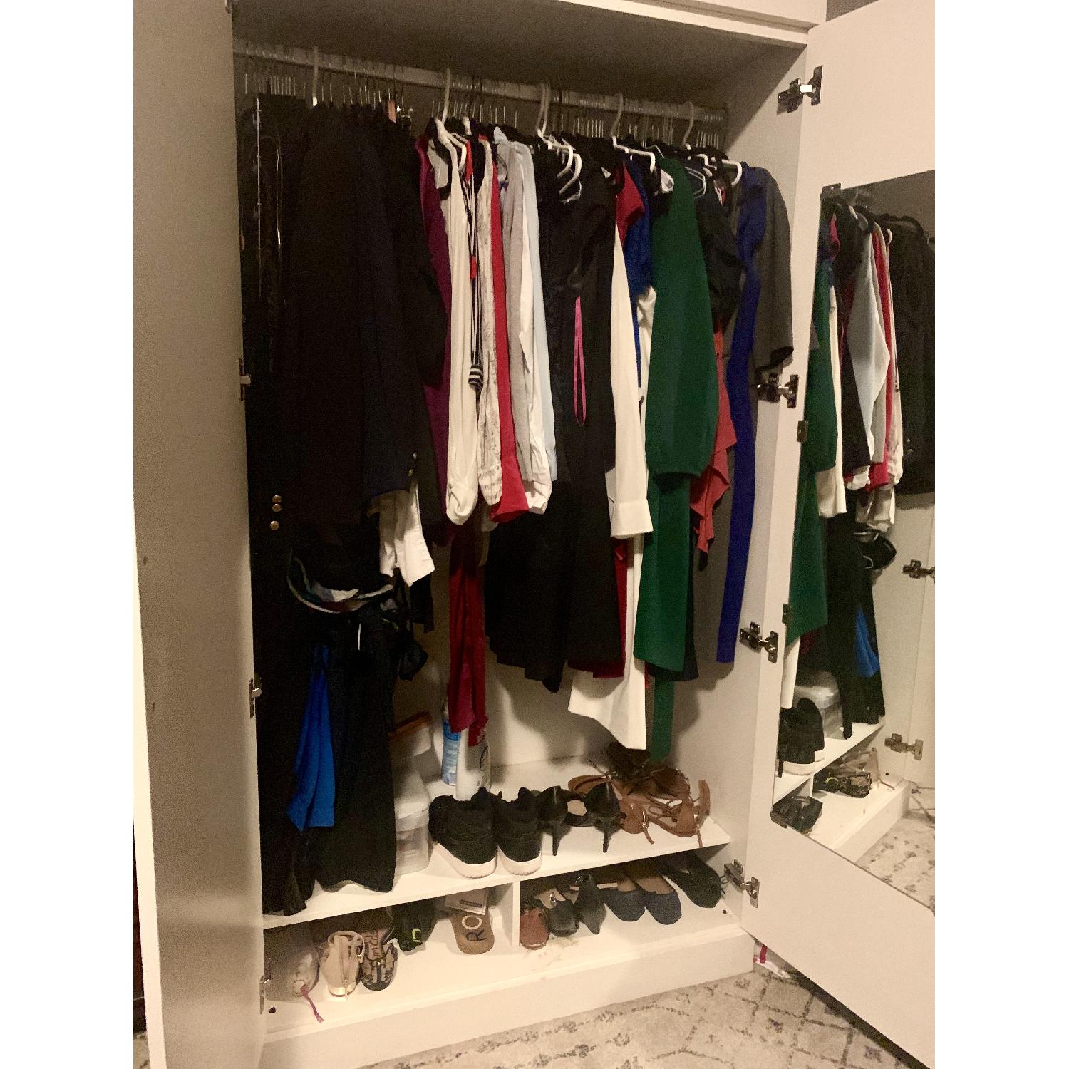 Raymour & Flanigan Marlowe White Armoire - image-2