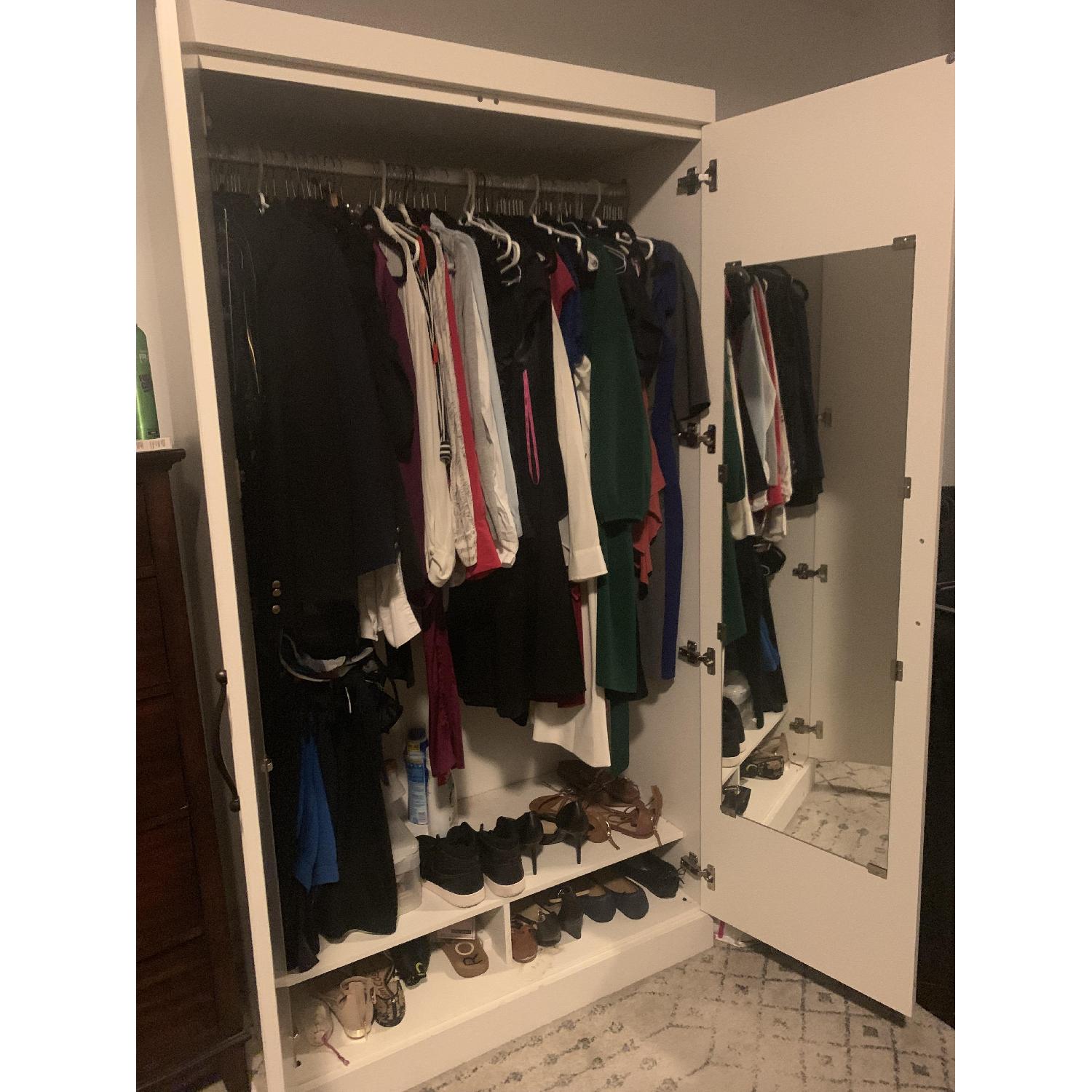 Raymour & Flanigan Marlowe White Armoire - image-4