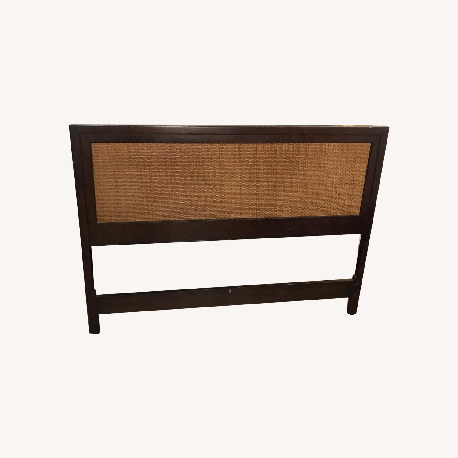 John Stuart Furniture Modern Walnut & Cane Headboard