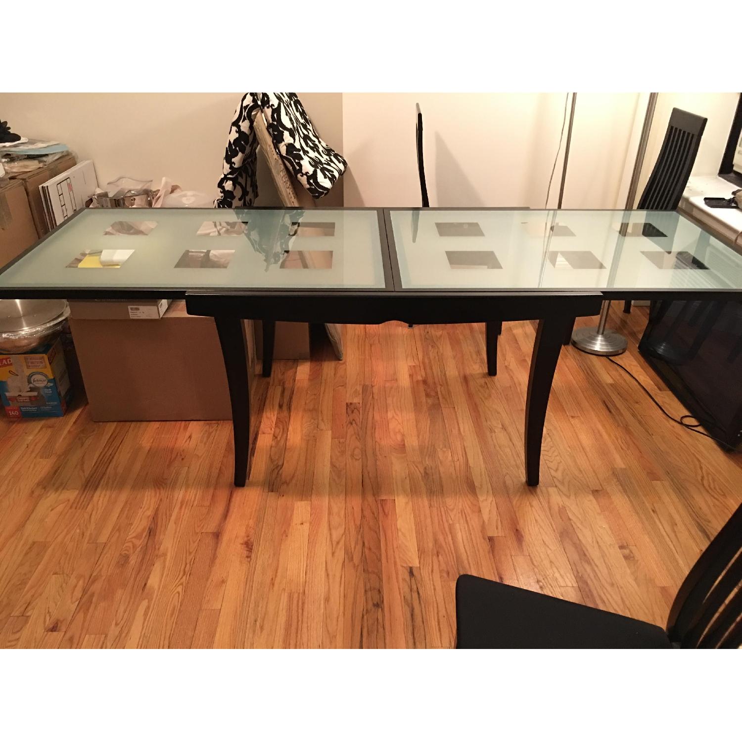 Calligaris Expandable Glass & Wood 5-Piece Dining Set - image-4