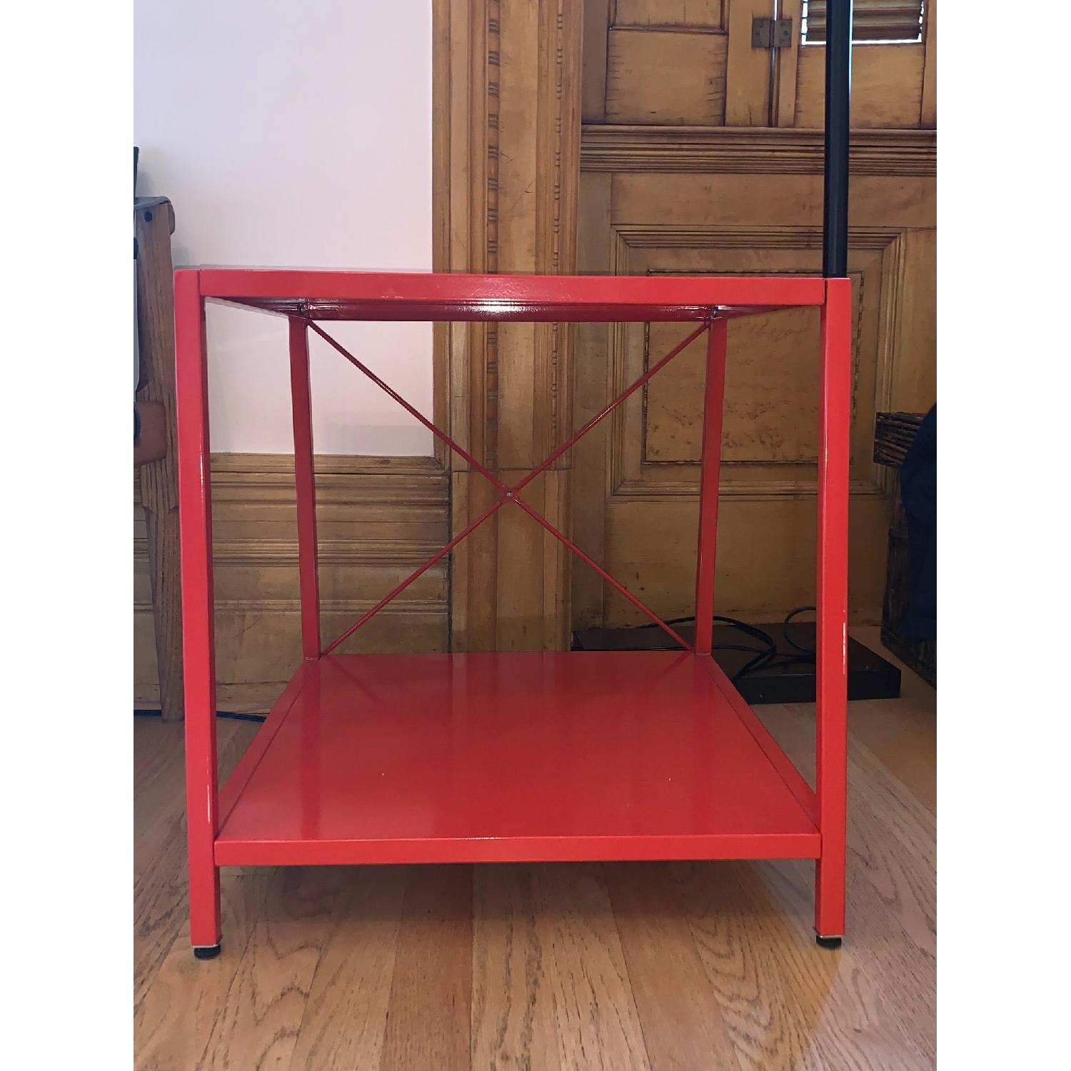 CB2 orange side table - image-2
